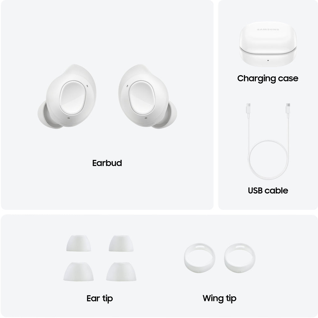 Samsung Galaxy Buds FE - True Wireless Stereo (TWS) In-ear Bluetooth Earbuds in Graphite / White
