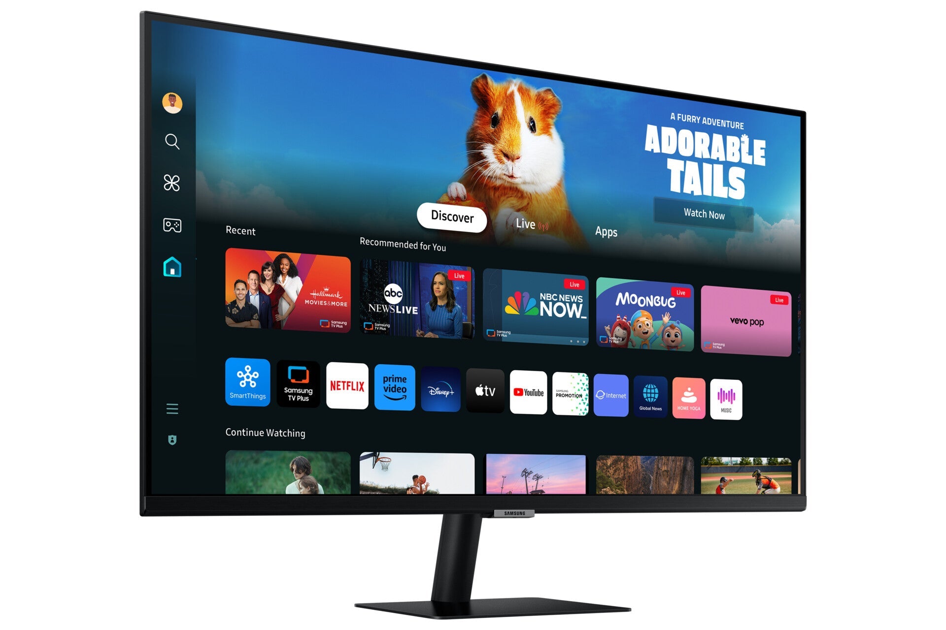 Samsung M50D - 81.3 cm (32") - 1920 x 1080 pixels Full HD LED Smart Monitor with Speakers and Remote