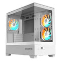 GIGABYTE C201 PANORAMIC ICE - microATX Mid Tower Case in White