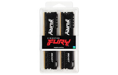 Kingston Technology FURY Beast Black - 16 GB 2 x 8 GB 3600MT/s DDR4 memory module