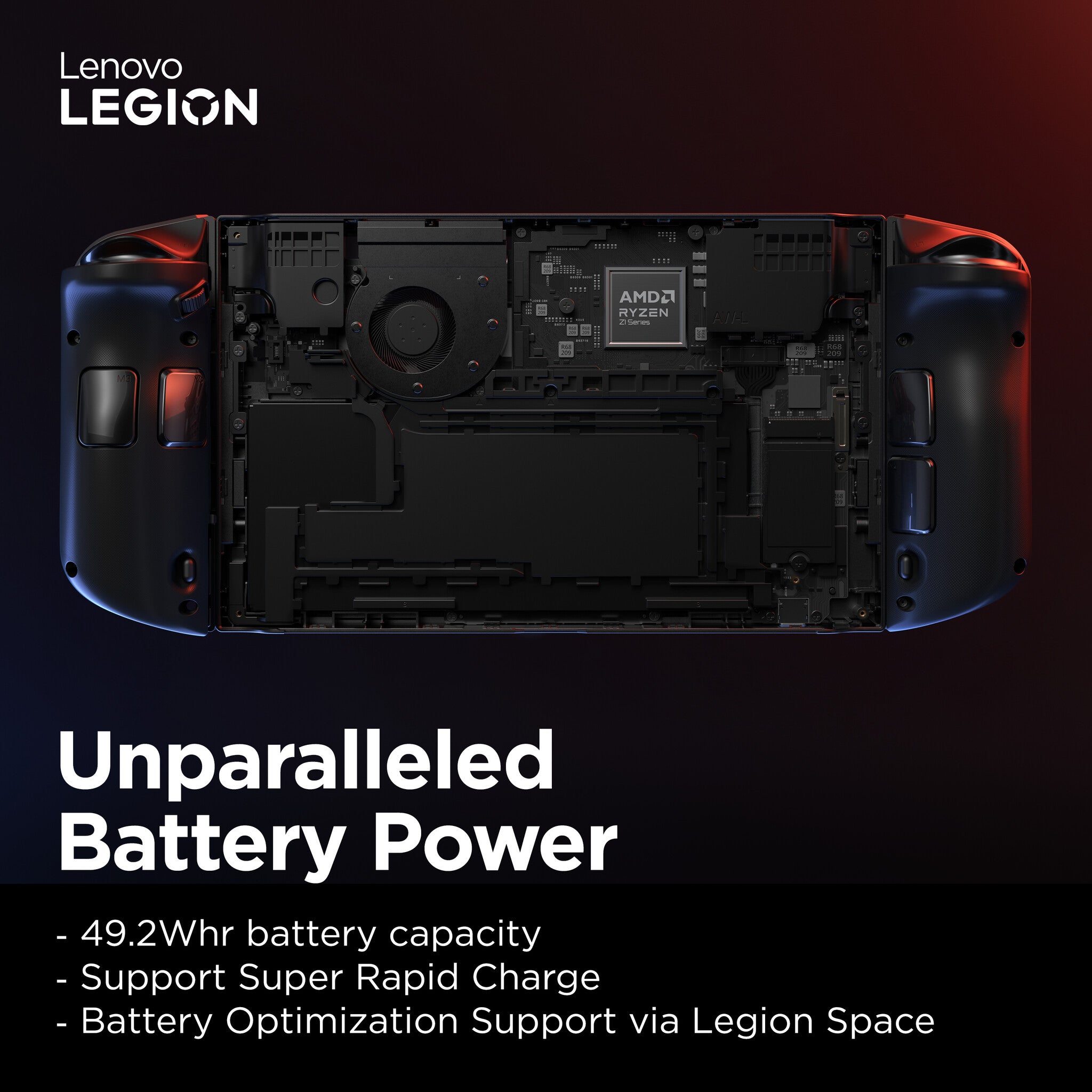 Lenovo Legion Go -  22.4 cm (8.8") - 512 GB - Portable game console in Black