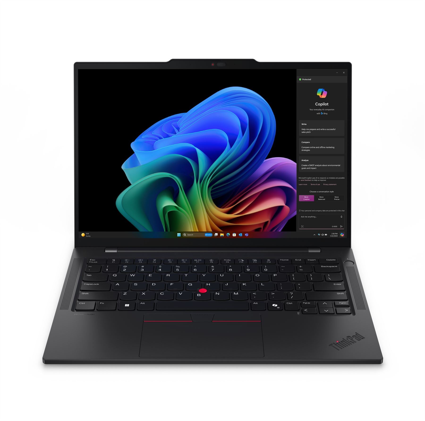 Lenovo ThinkPad T14s Gen 6 Laptop - 35.6 cm (14") - Qualcomm Snapdragon X1P-42-100 - 16 GB LPDDR5x-SDRAM - 512 GB SSD - Wi-Fi 7 - Windows 11 Pro - Black