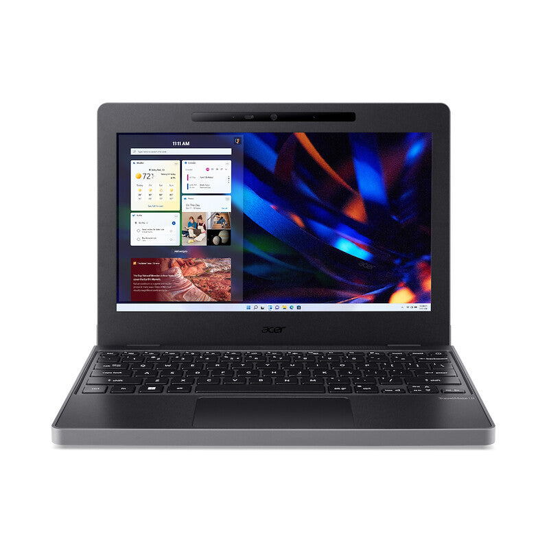 Acer TravelMate B3 Laptop - 29.5 cm (11.6") - Intel® N100 - 4 GB DDR5-SDRAM - 128 GB SSD - Wi-Fi 6E - Windows 11 Pro Education - Black