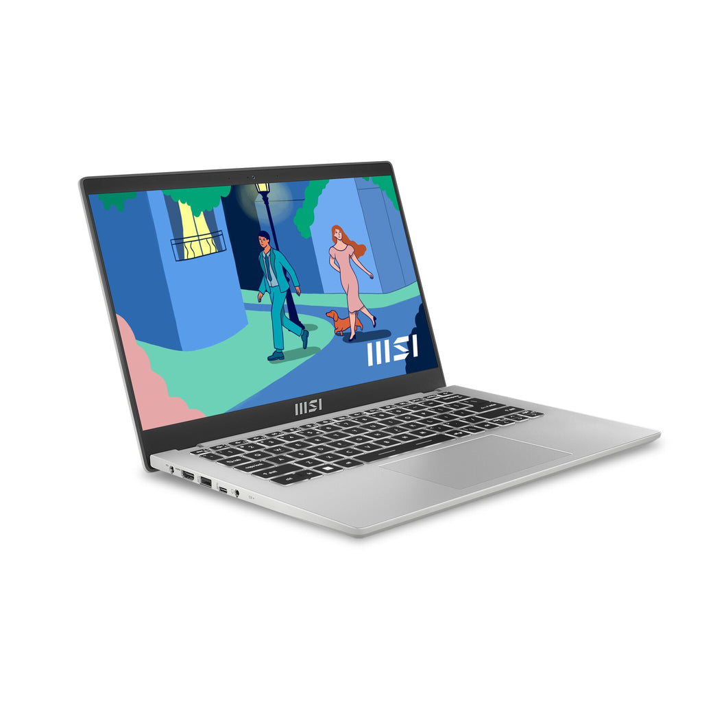 MSI Modern 14 C12M-638UK Laptop - 35.6 cm (14") - Intel® Core™ i5-1235U - 8 GB DDR4-SDRAM - 512 GB SSD - Wi-Fi 6 - Windows 11 Home - Silver