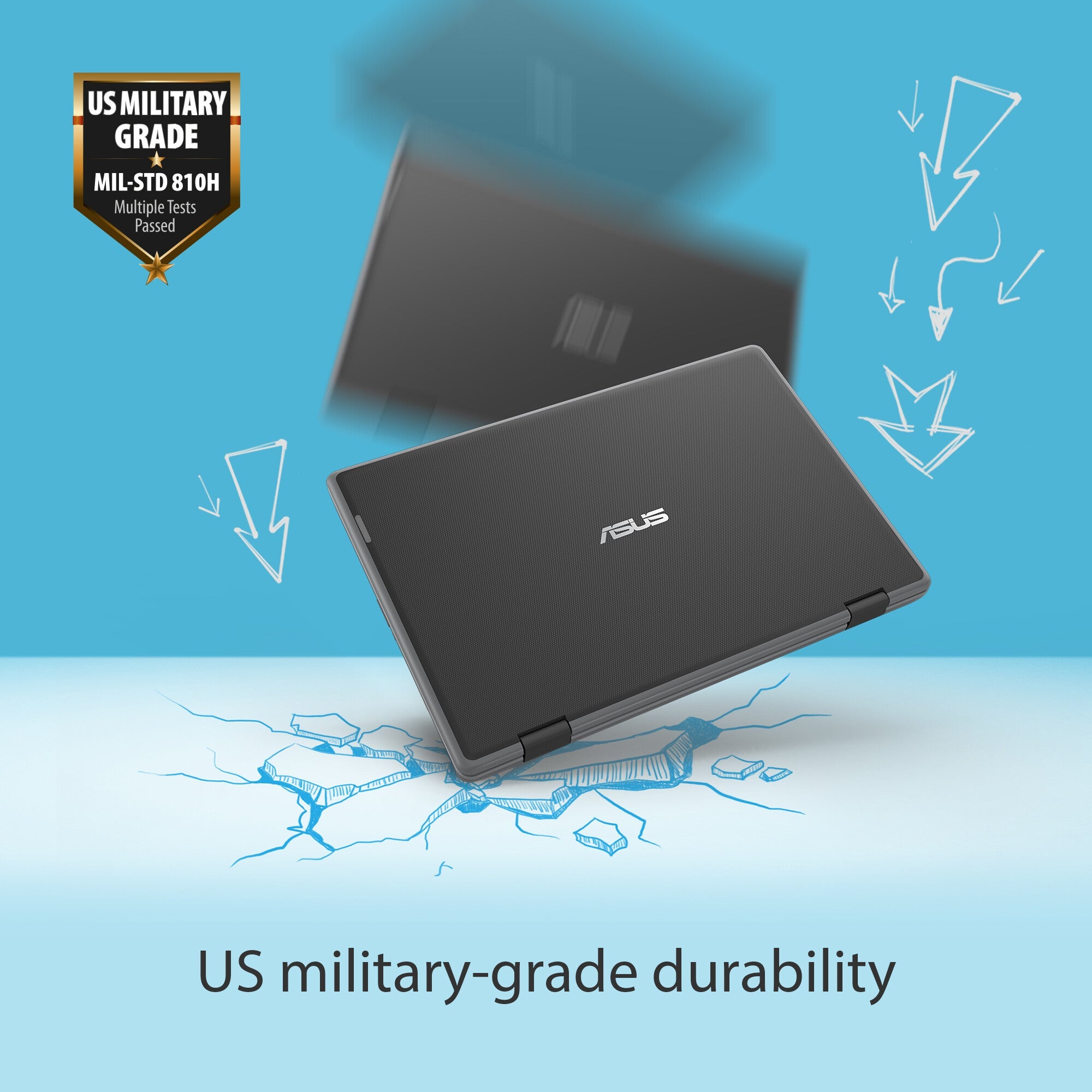ASUS BR1100F-CS41XAS-3Y Hybrid (2-in-1) - 29.5 cm (11.6") - Touchscreen - Intel® Celeron® N4500 - 4 GB DDR4-SDRAM - 128 GB SSD - Wi-Fi 6 - Windows 11 Pro Education - Grey