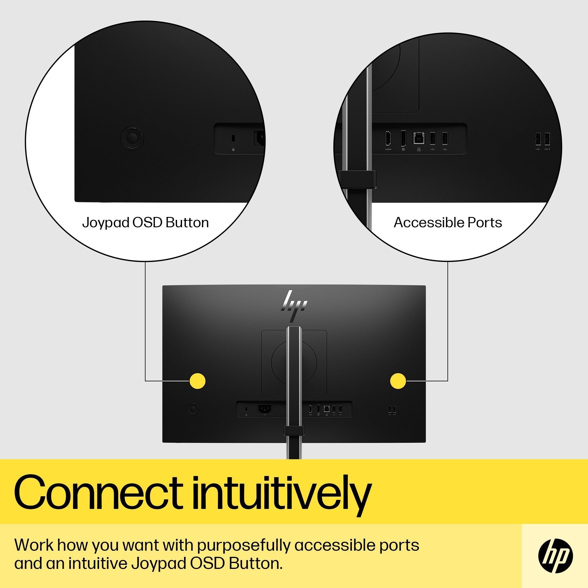 HP E24Q G5 - 60.5 cm (23.8") - 2560 x 1440 pixels Quad HD LED Monitor