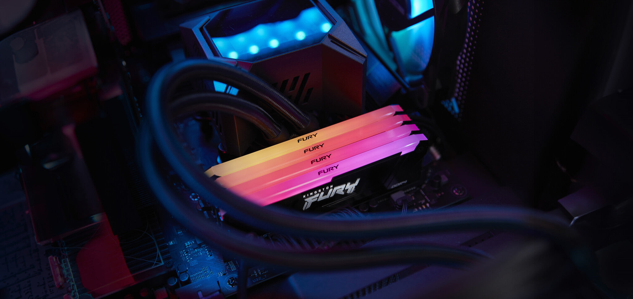 Kingston Technology FURY Beast RGB - 16 GB 2 x 8 GB 3600MT/s DDR4 memory module