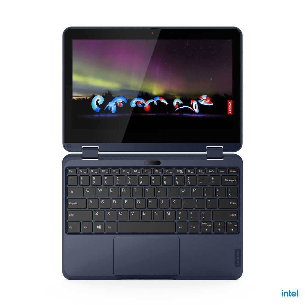 Lenovo 500w Gen 3 Hybrid (2-in-1) - 29.5 cm (11.6") - Touchscreen - Intel® Celeron® N5100 - 4 GB LPDDR4x-SDRAM - 128 GB SSD - Wi-Fi 6 - Windows 11 Pro - Blue