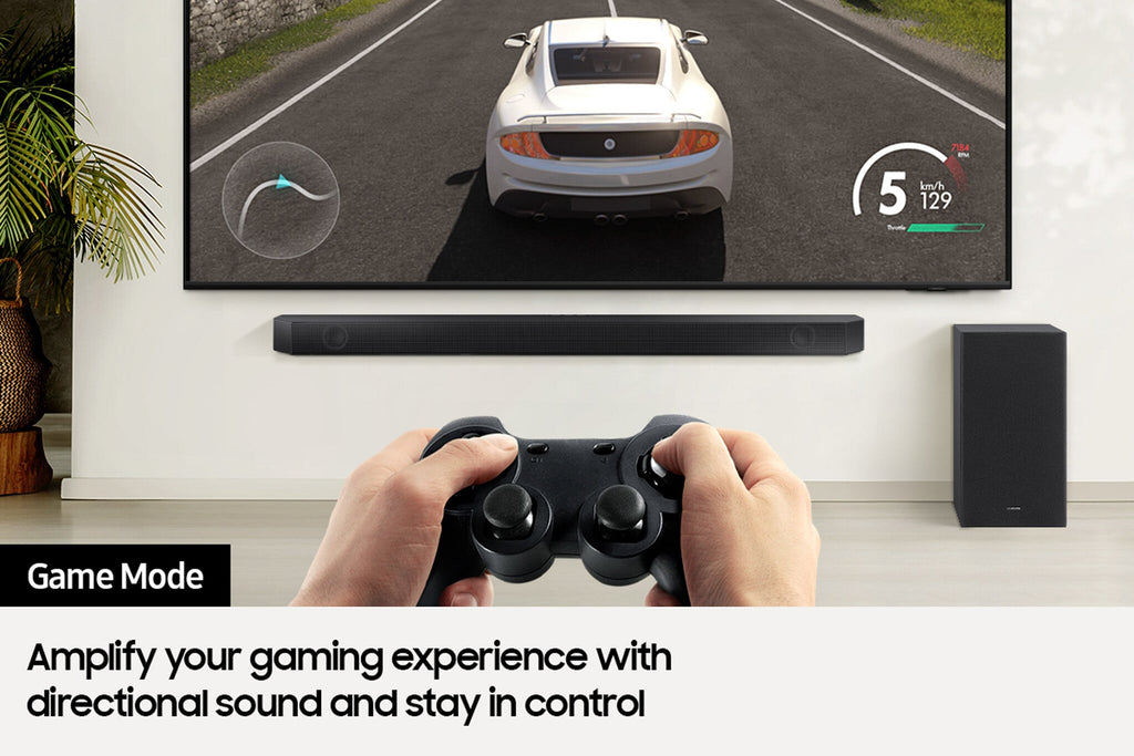 Samsung HW-B550 - Bluetooth Soundbar with Virtual DTS:X & Wireless Subwoofer in Black