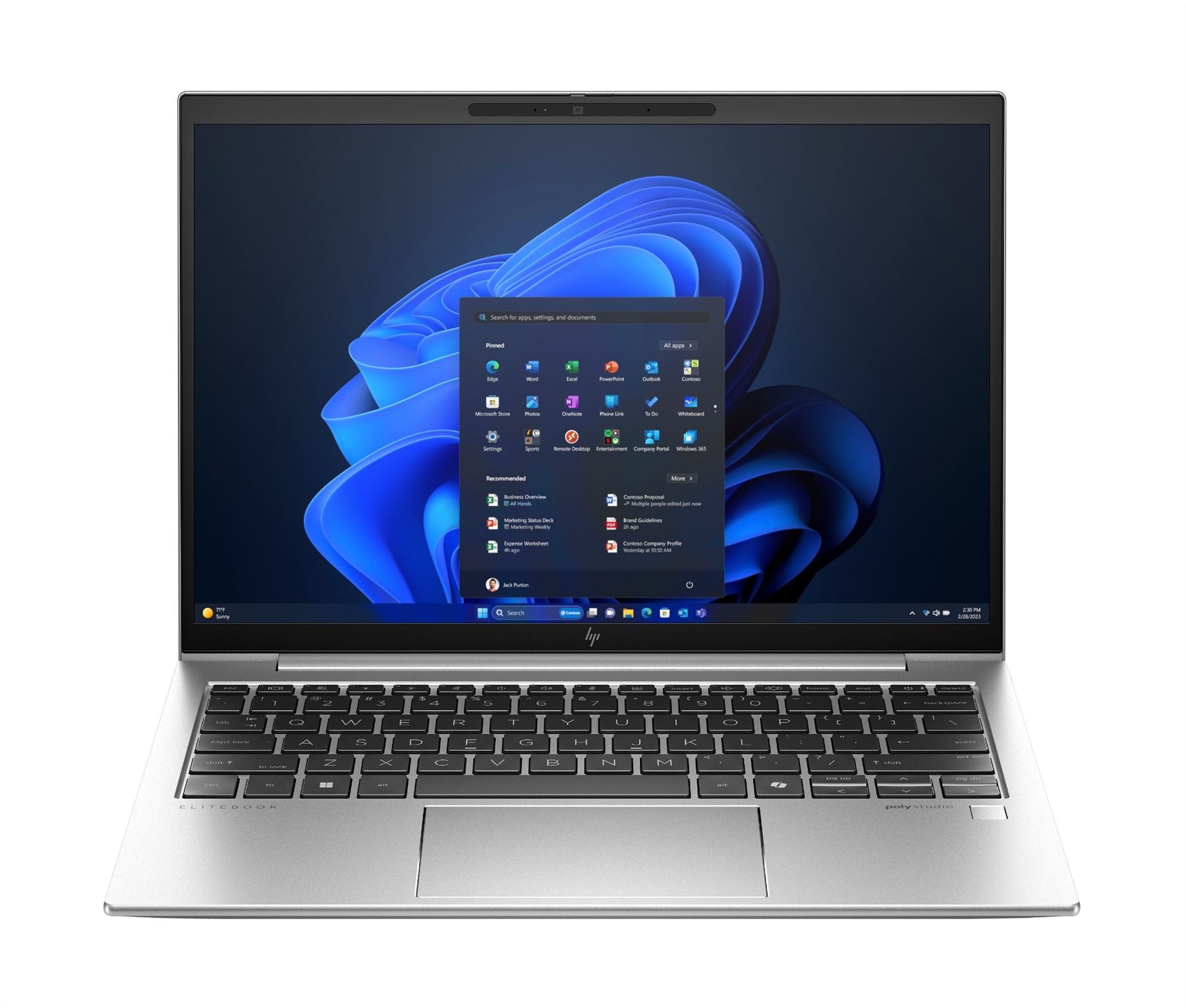 HP EliteBook 830 13 inch G11 Notebook PC Intel Core Ultra 5 125U Laptop 33.8 cm (13.3") WUXGA 16 GB LPDDR5x-SDRAM 512 GB SSD Wi-Fi 6E (802.11ax) Windows 11 Pro Silver