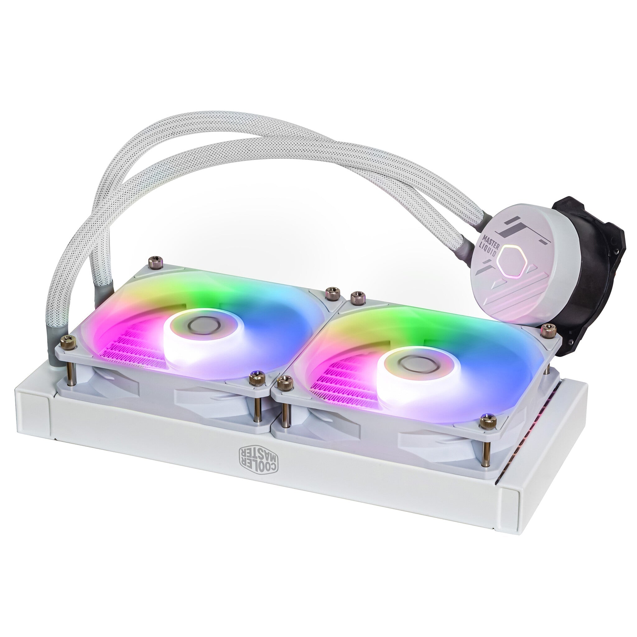 Cooler Master MasterLiquid 240L Core ARGB - Liquid Processor Cooler in White - 240mm