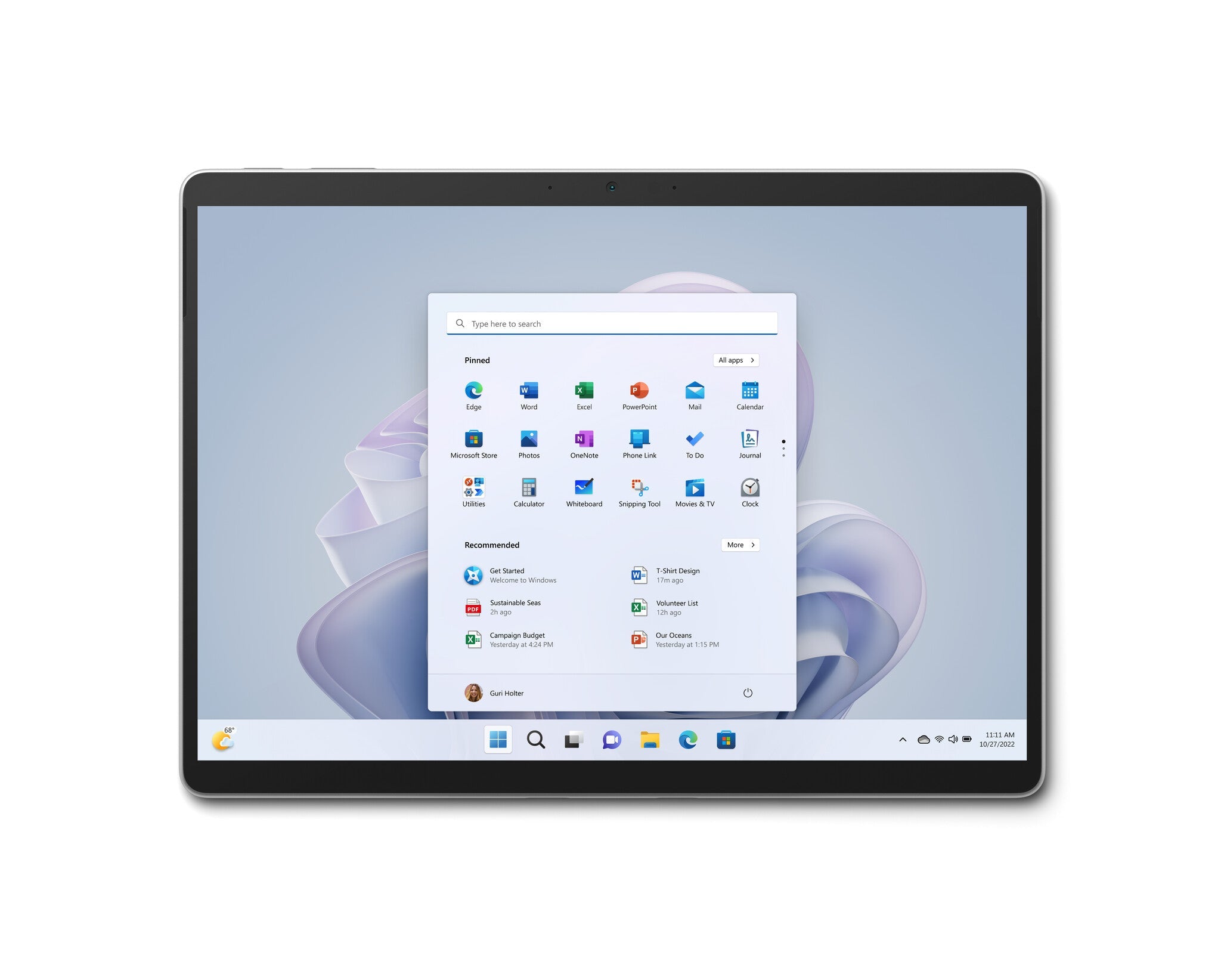 Microsoft Surface Pro 9 Tablet - 33 cm (13") - Intel® Core™ i7 - 16 GB RAM - 256 GB SSD - Wi-Fi 6E - Windows 11 Home - Platinum