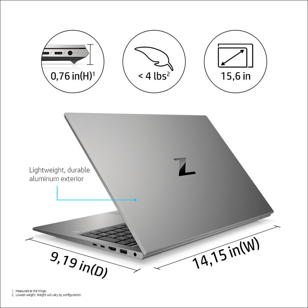 HP ZBook Firefly G8 Laptop - 39.6 cm (15.6") - Intel® Core™ i7-1165G7 - 16 GB DDR4-SDRAM - 512 GB SSD - NVIDIA Quadro T500 - Wi-Fi 6 - Windows 10 Pro - Grey