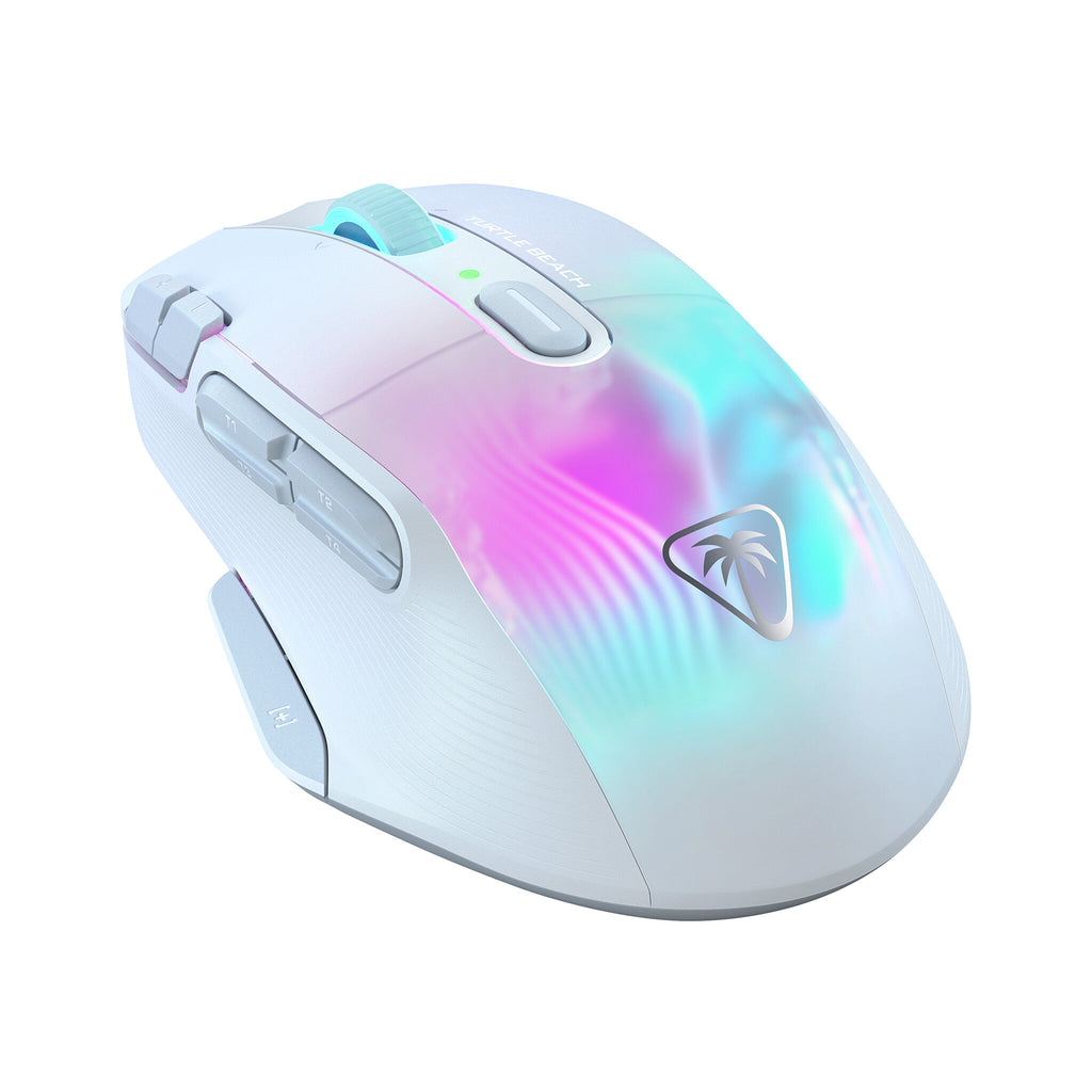 Turtle Beach Kone XP Air - RF Wireless + Bluetooth Optical Gaming Mouse in White - 19,000 DPI