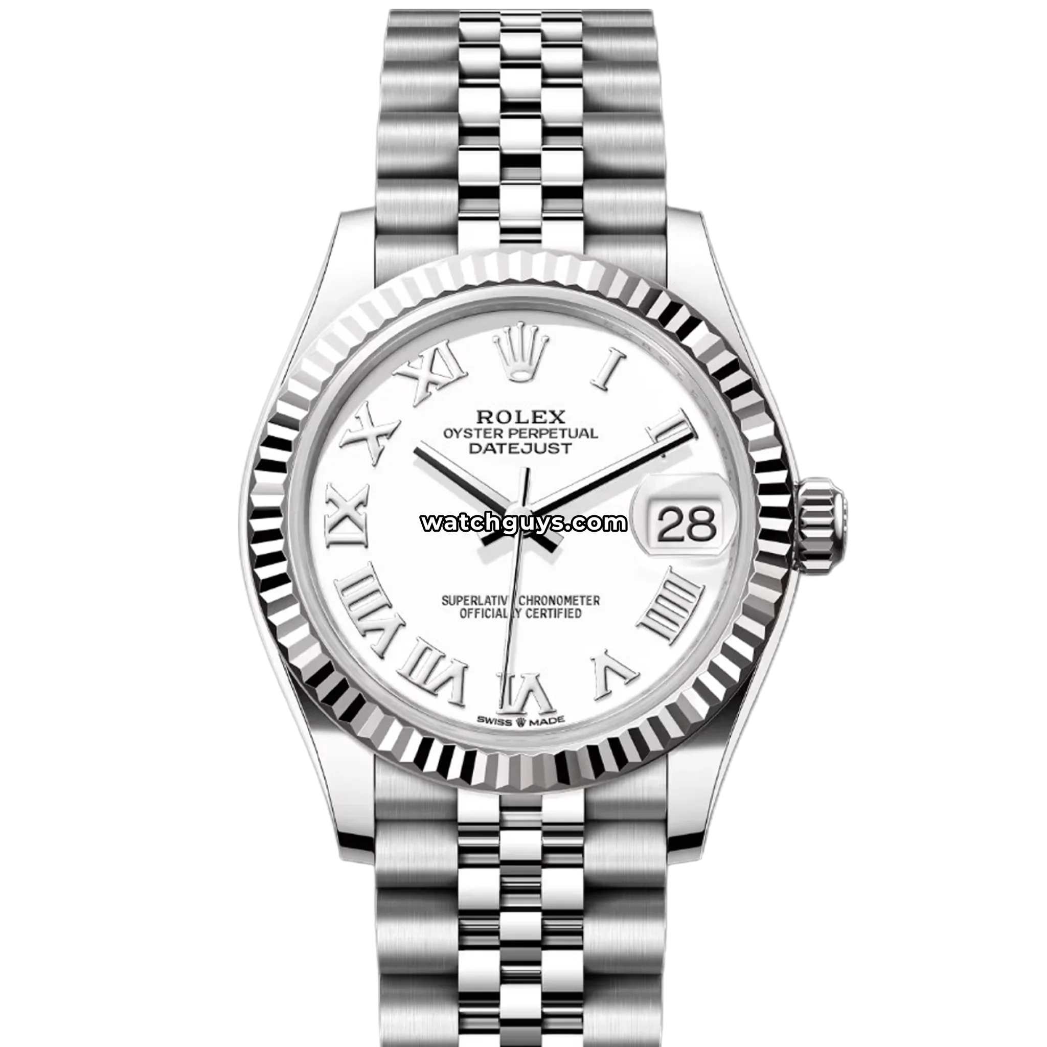 Rolex Datejust 278274 White Roman Jubilee