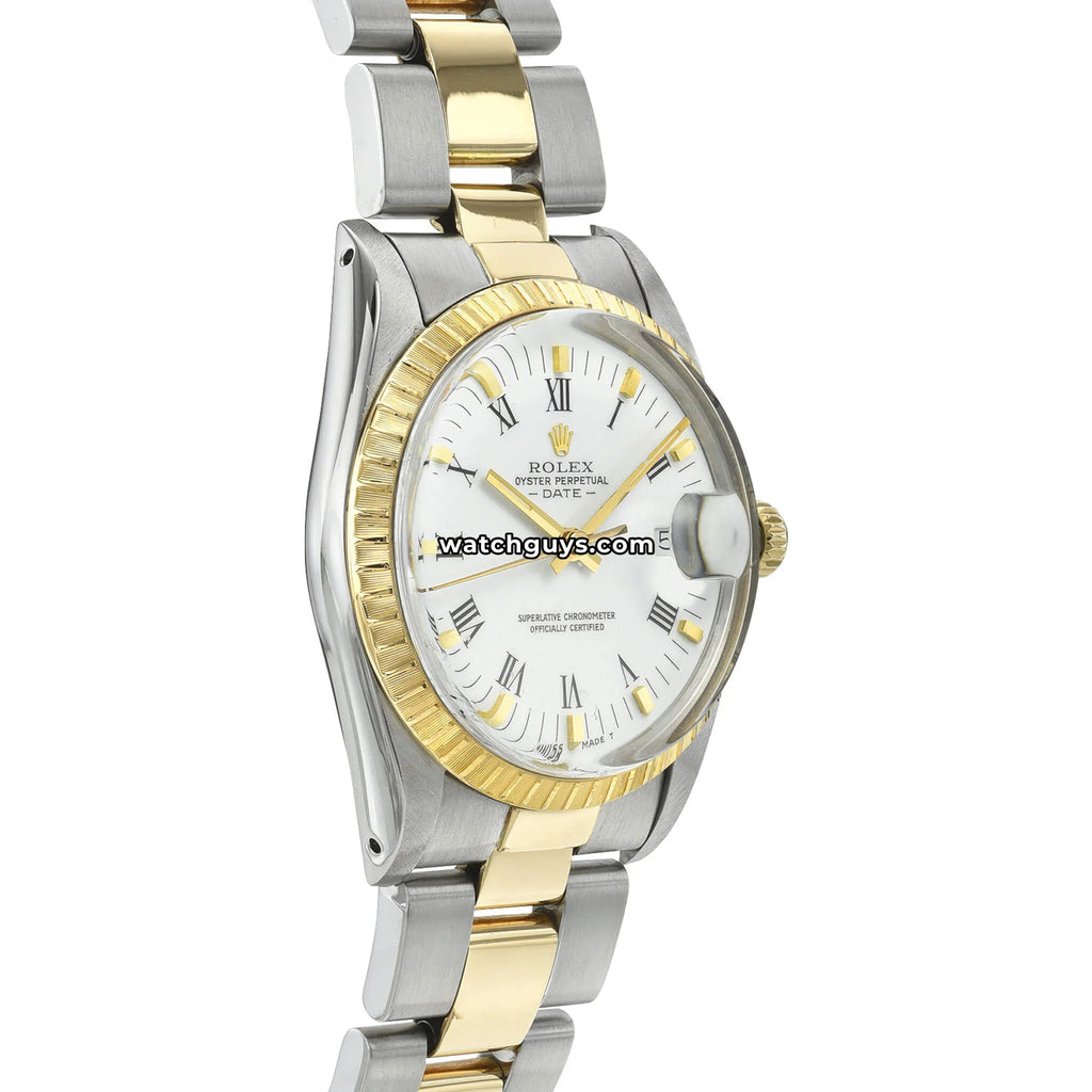Rolex Date 15053 White Two Tone