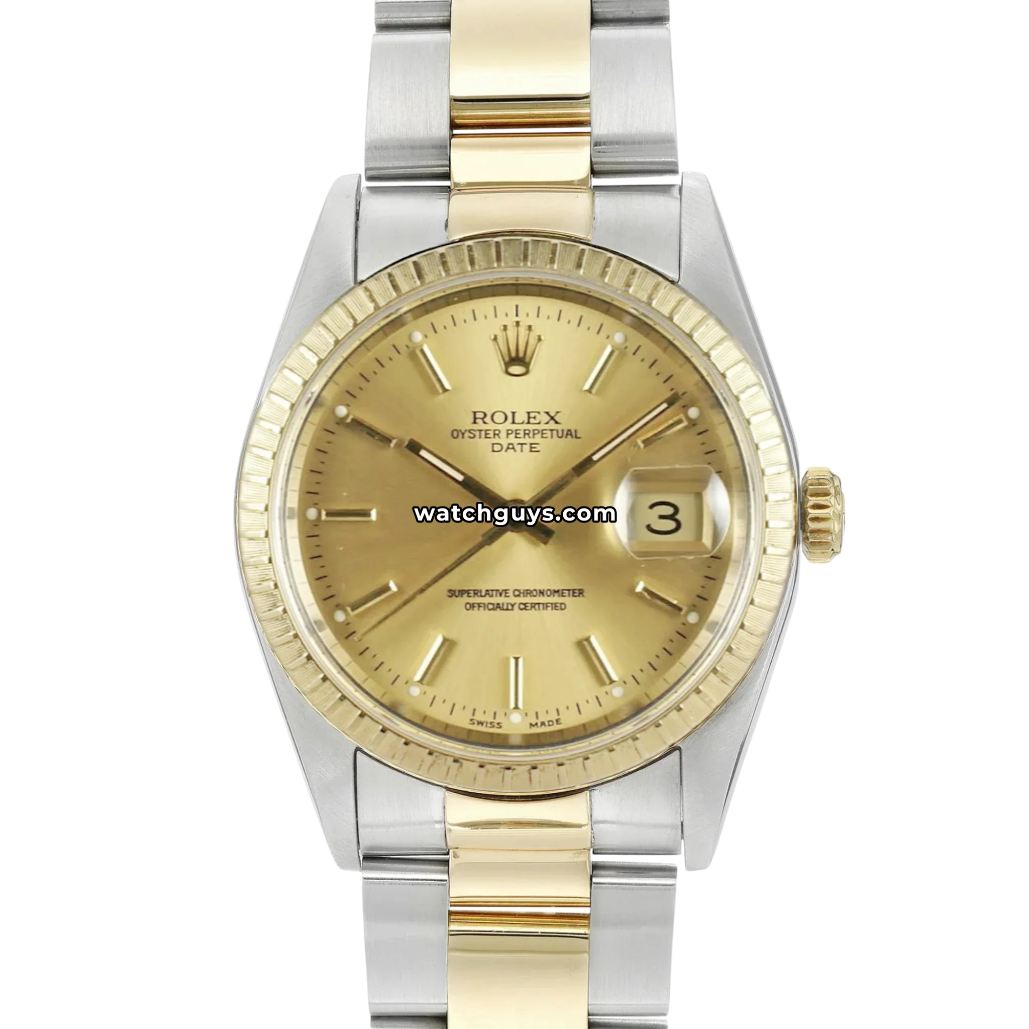 Rolex Date 15223 Champagne Index
