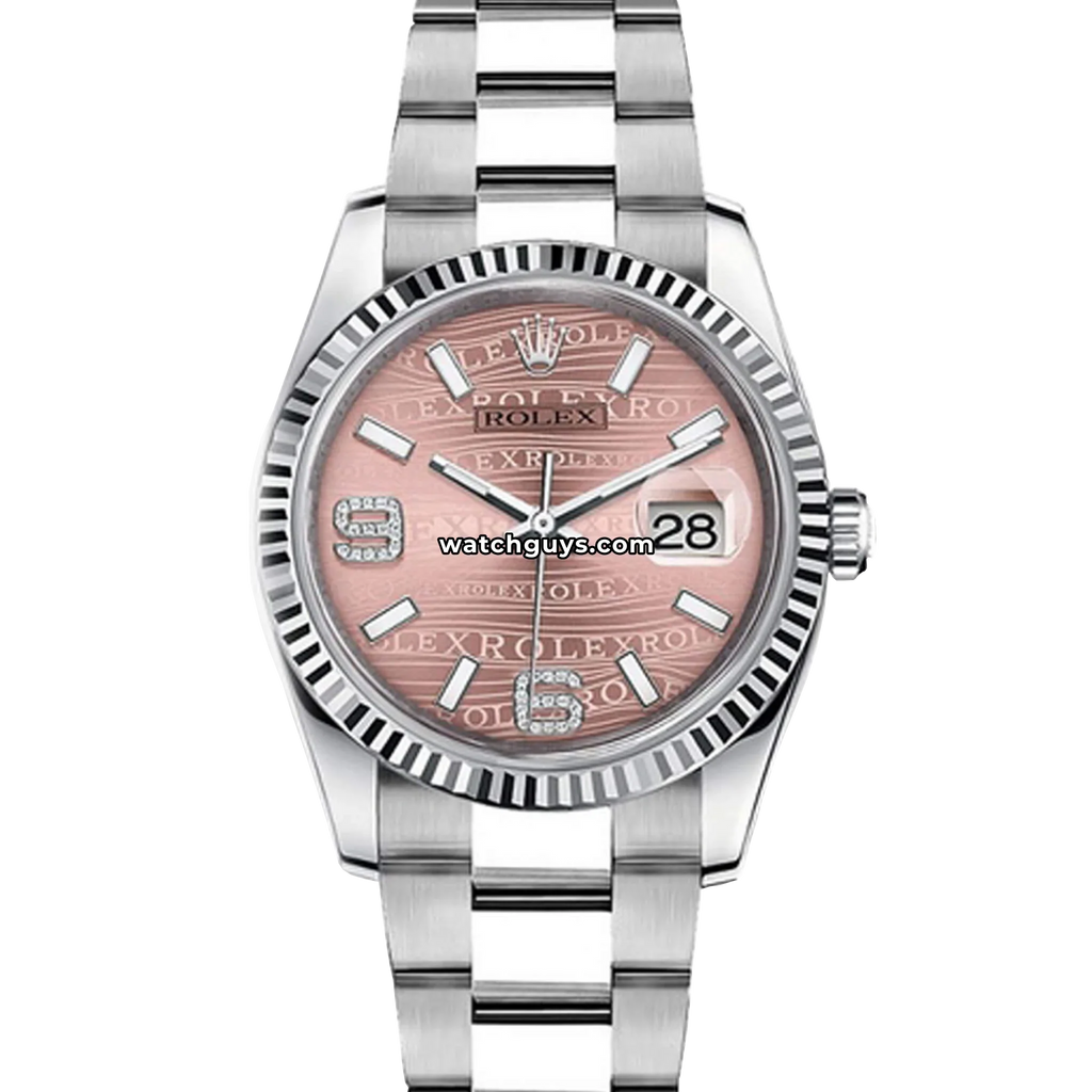 Rolex Datejust 116234 Pink Wave Diamond
