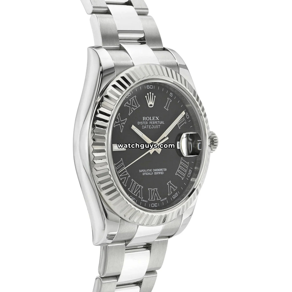 Rolex Datejust 116334 Grey Roman Oyster