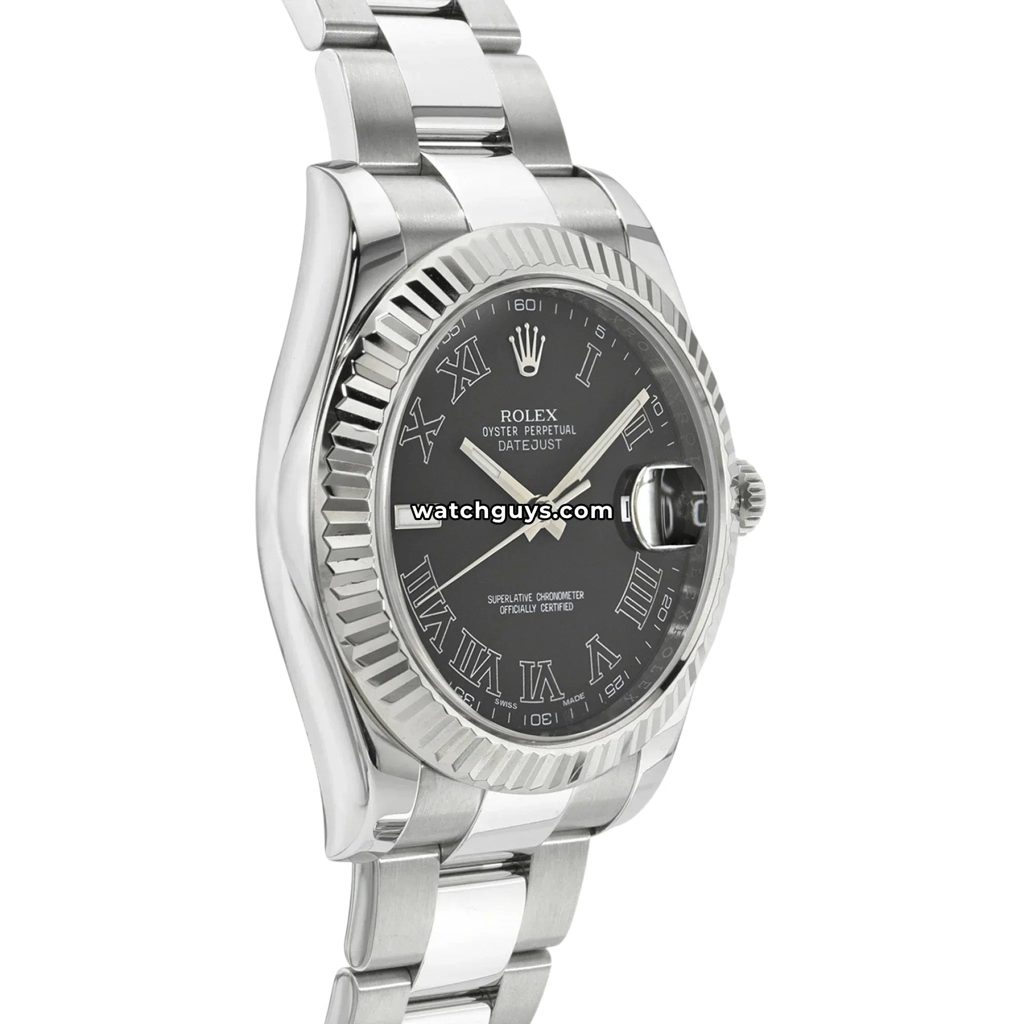 Rolex Datejust 116334 Grey Roman Oyster