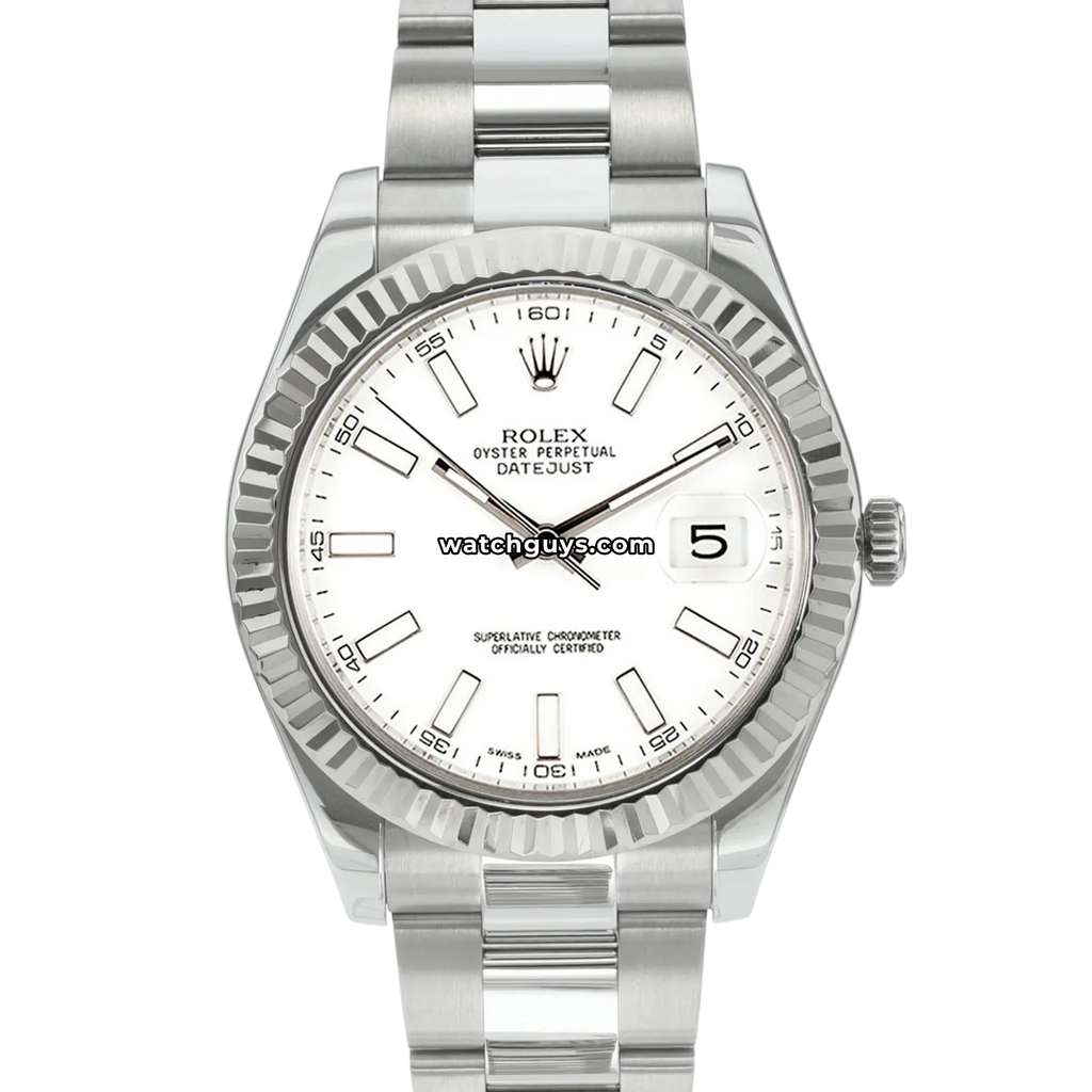 Rolex Datejust 116334 White Oyster