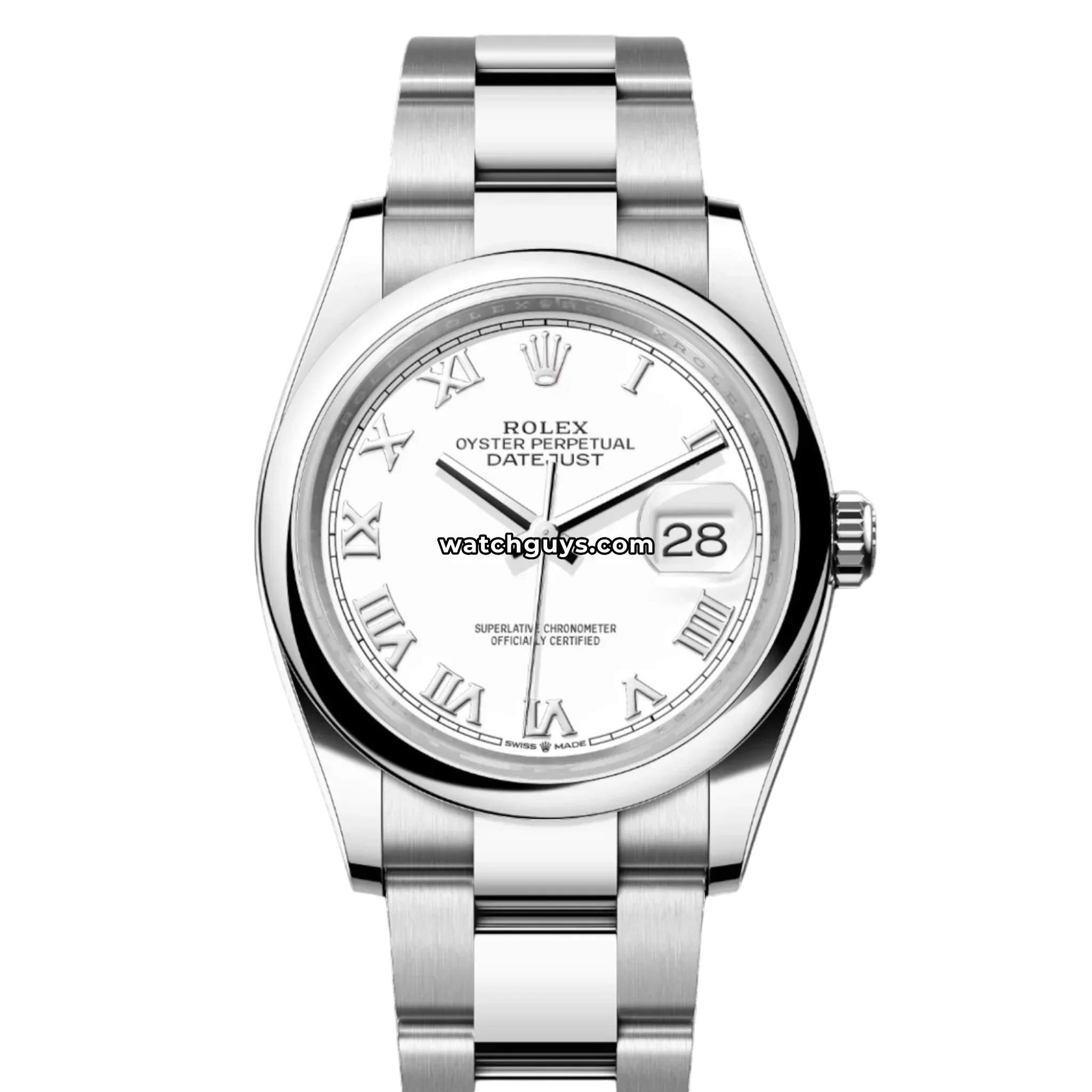 Rolex Datejust 126200 White Roman