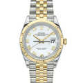 Rolex Datejust 126233 White Roman Two Tone