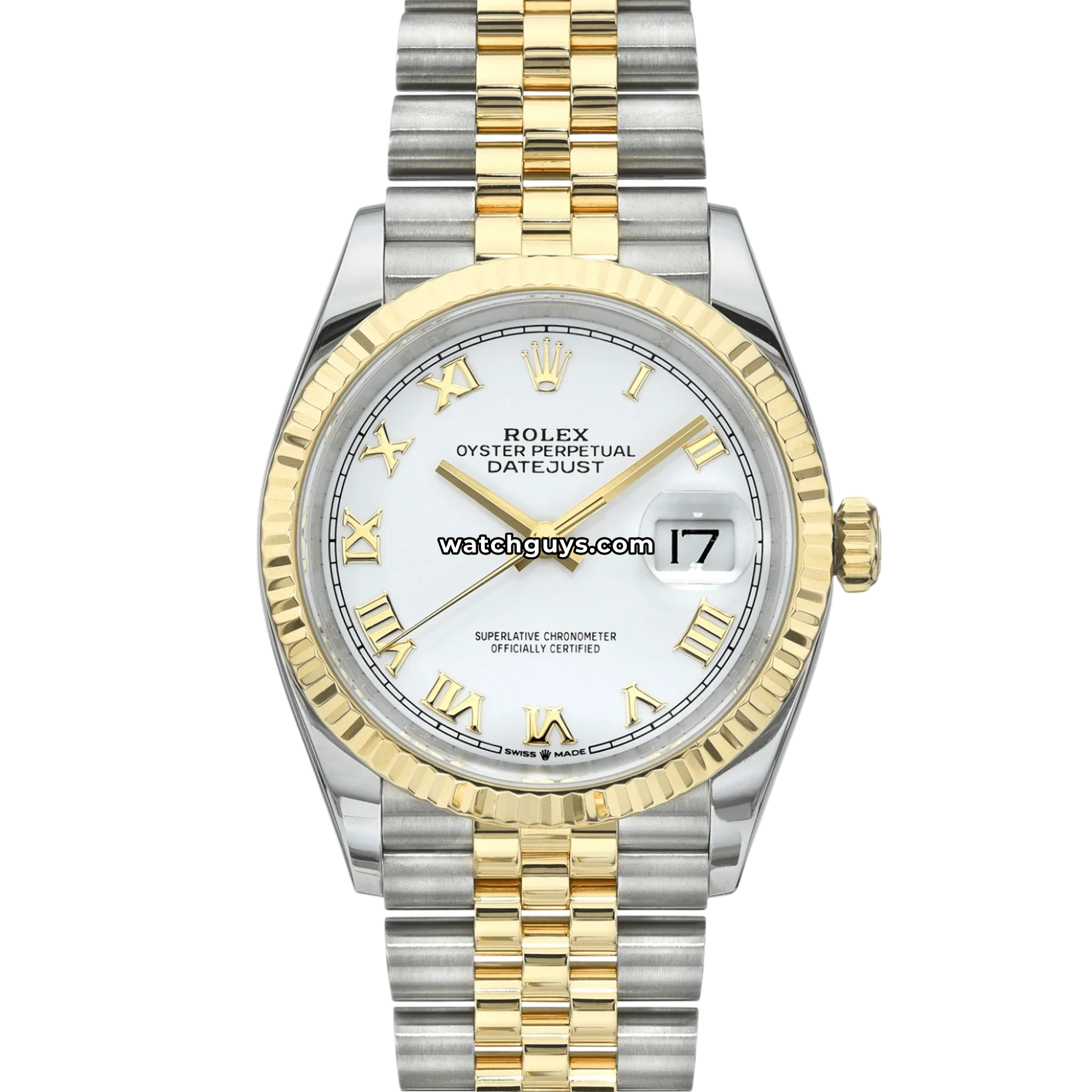 Rolex Datejust 126233 White Roman Jubilee