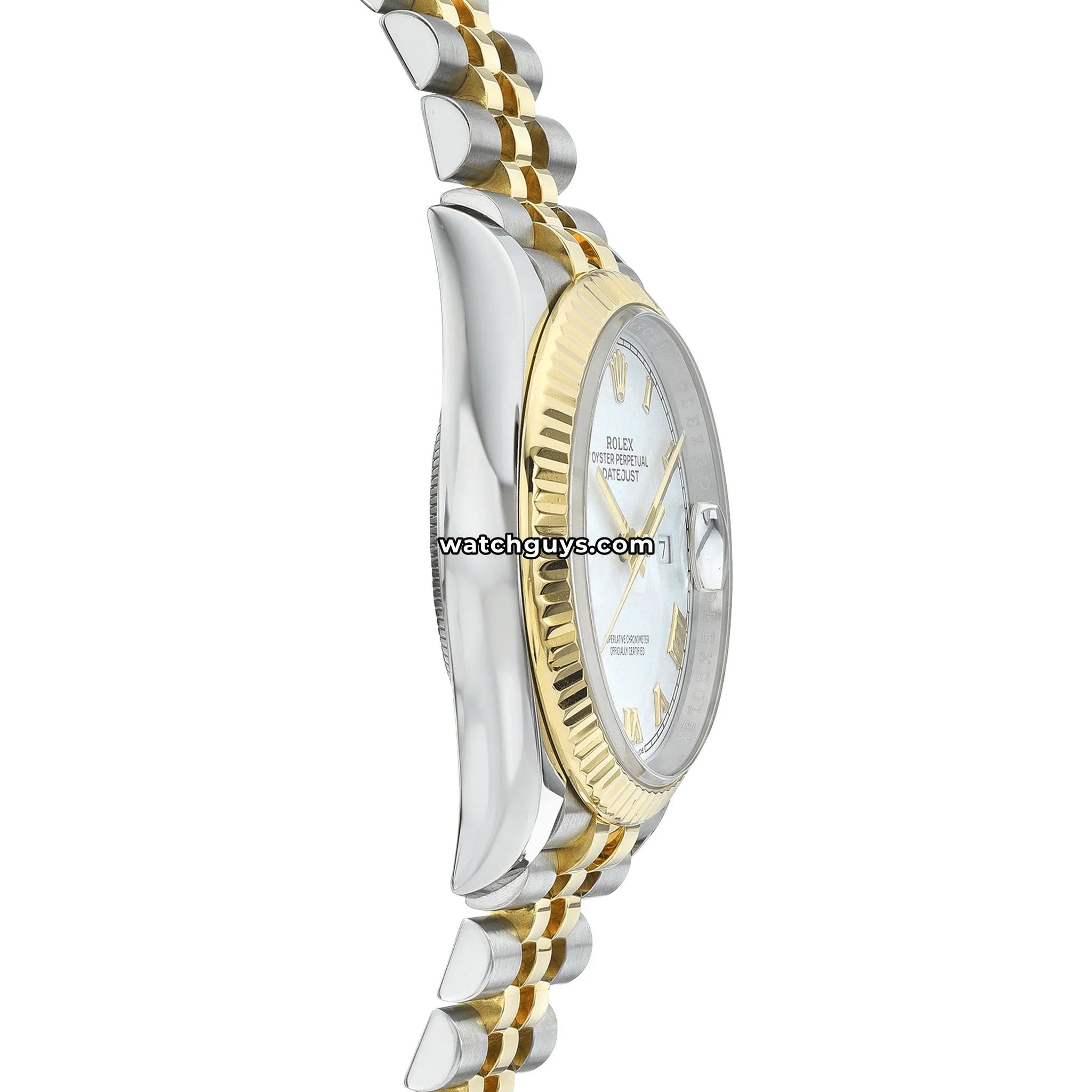 Rolex Datejust 126233 White Roman Two Tone