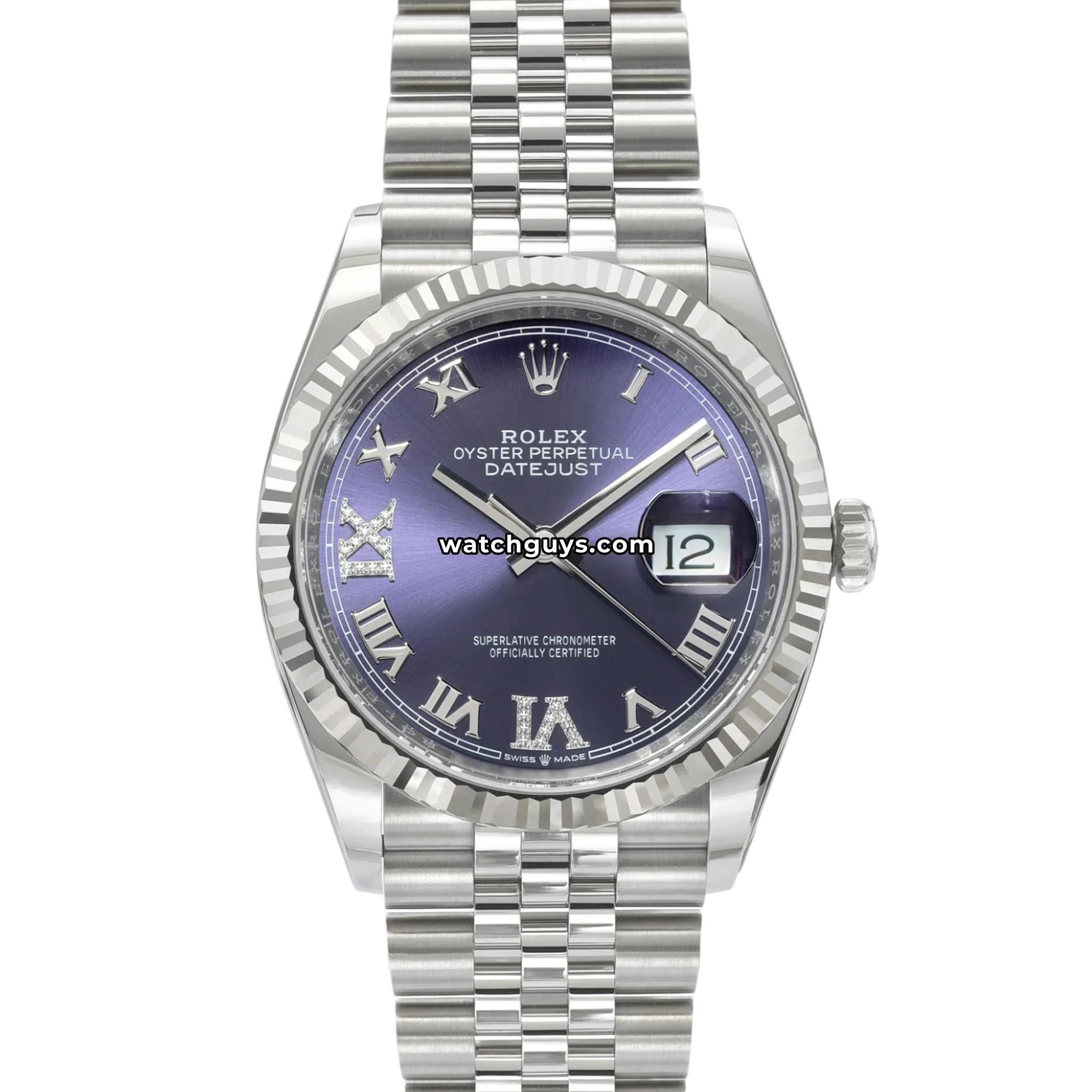 Rolex Datejust 126234 Purple Aubergine Diamond
