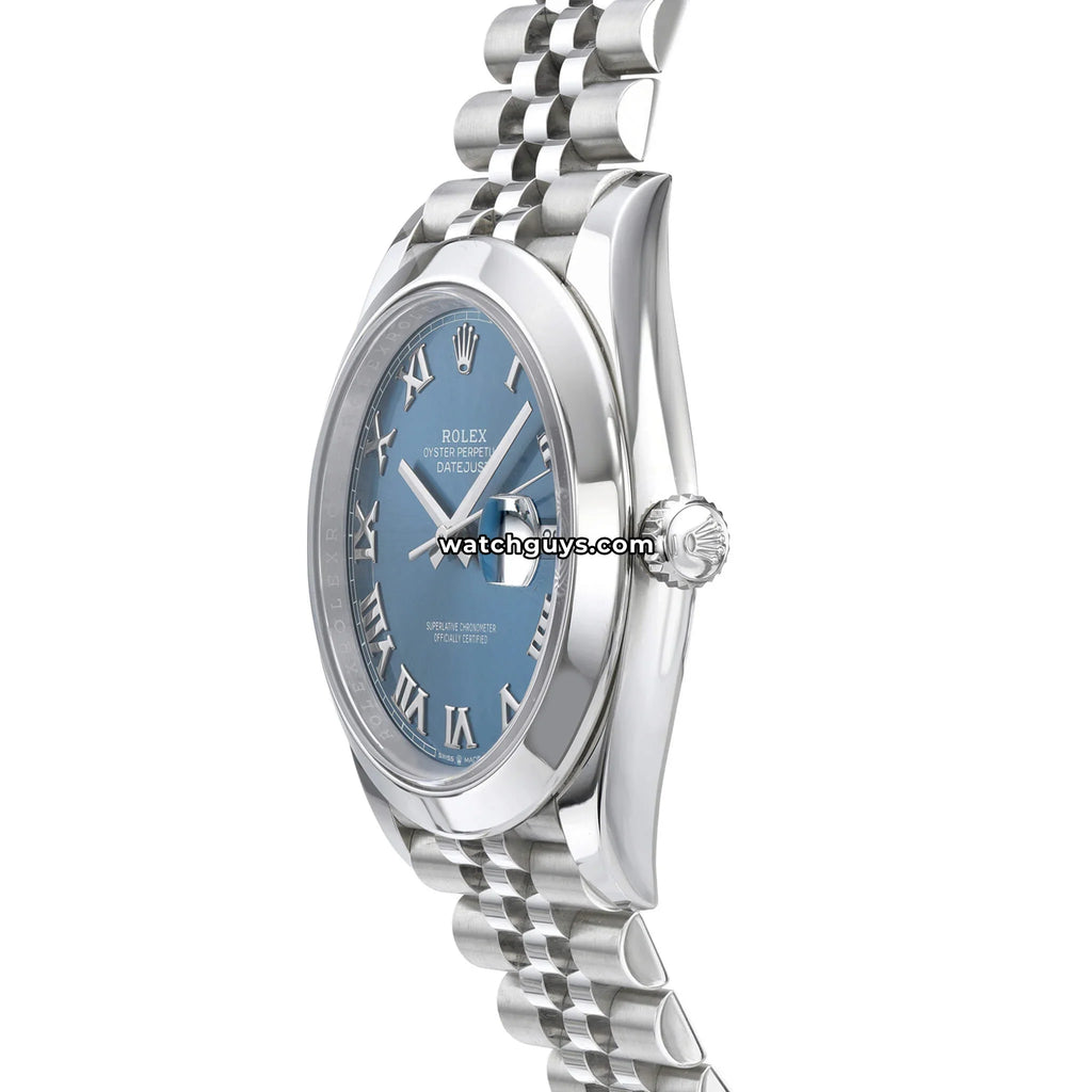 Rolex Datejust 126300 Azzurro Blue Roman Jubilee