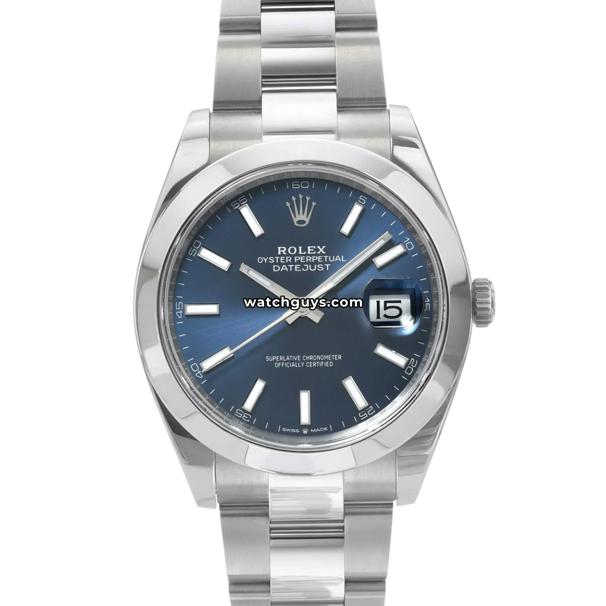 Rolex Datejust 126300 Blue Index Oyster