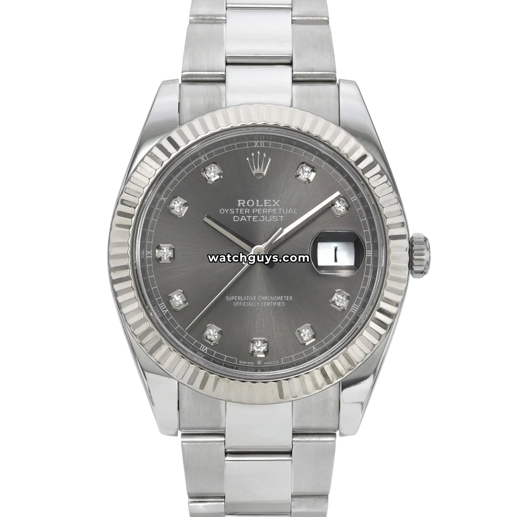 Rolex Datejust 126334 Rhodium Diamond Dial