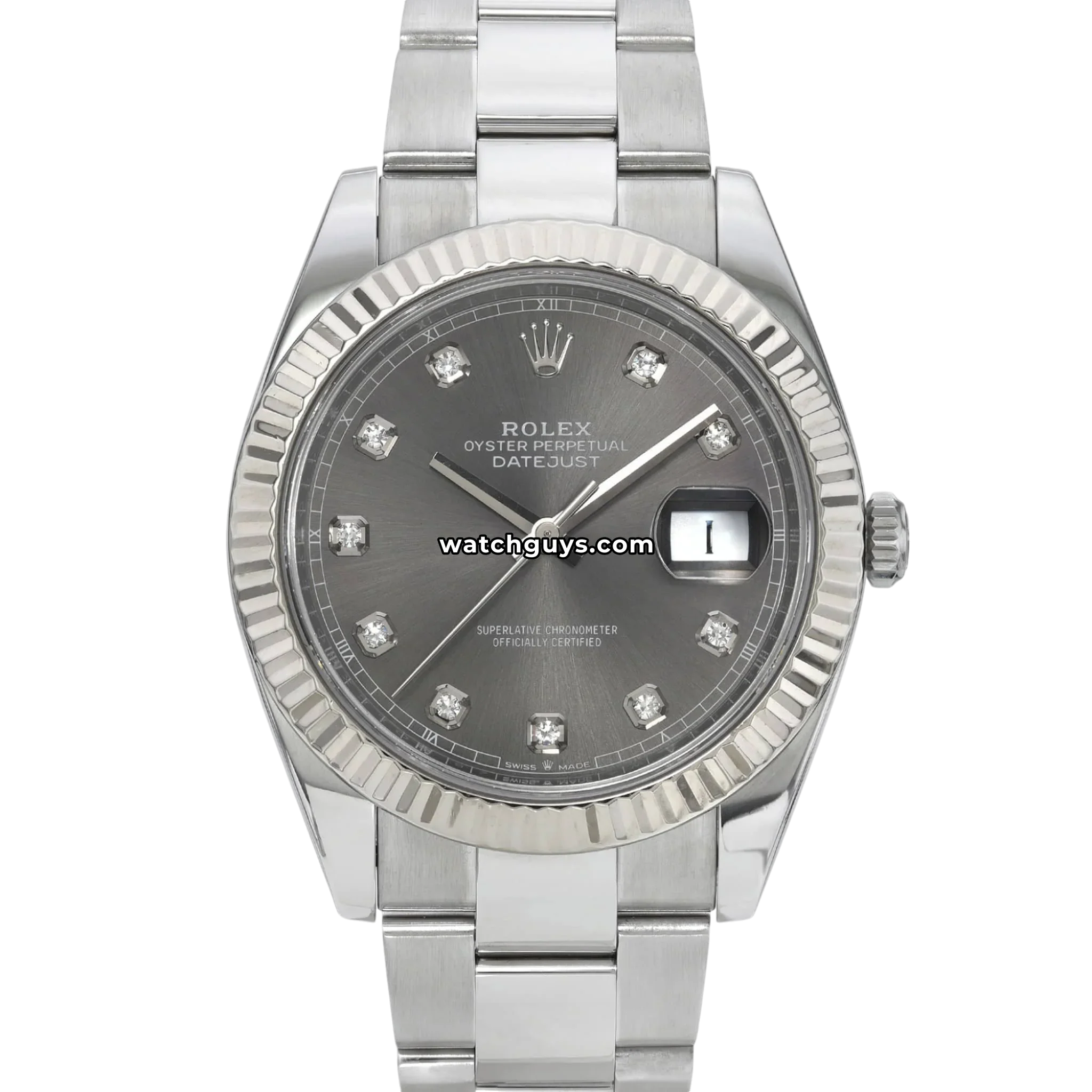 Rolex Datejust 126334 Rhodium Diamond Dial