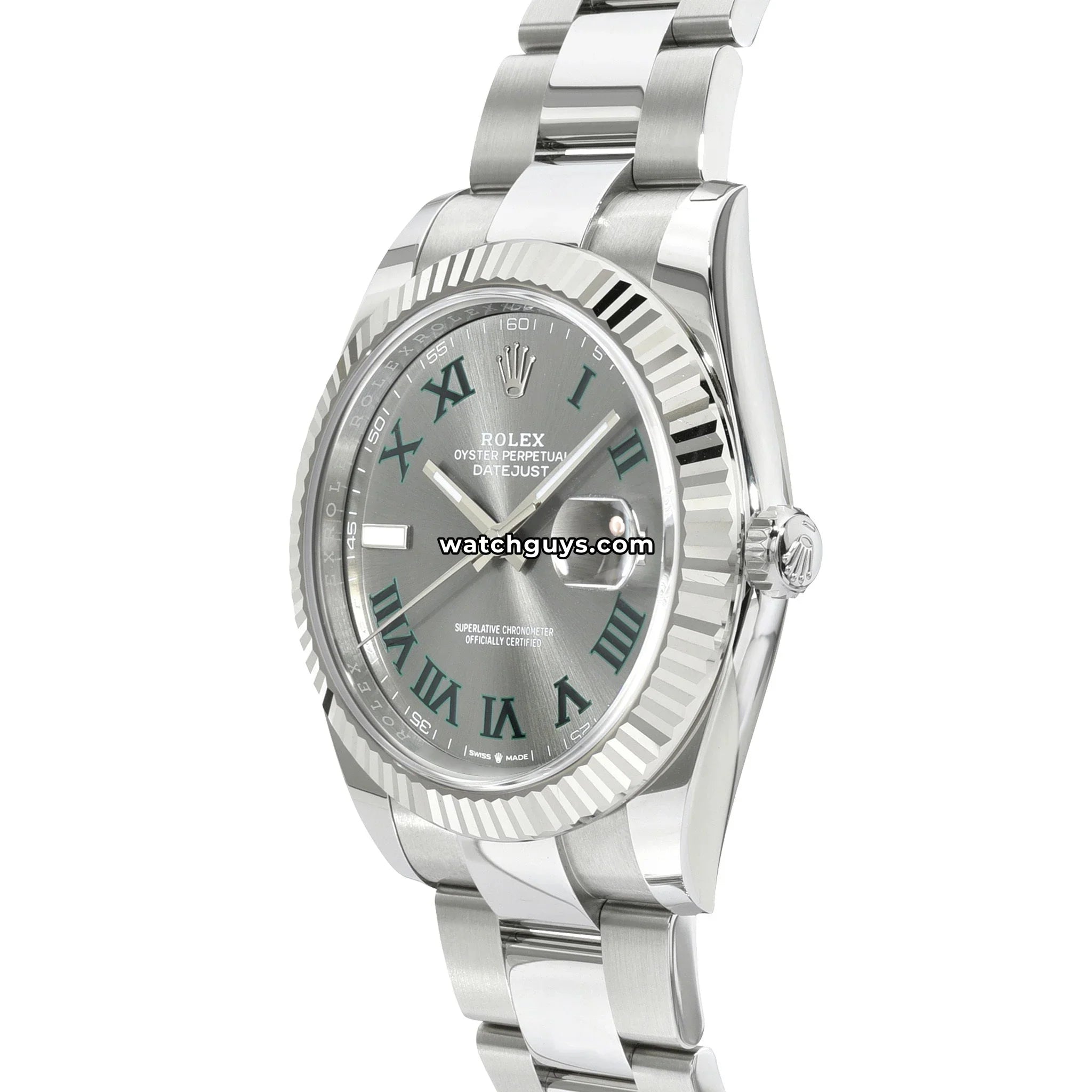 Rolex Datejust 126334 Wimbledon Stainless Steel Oyster