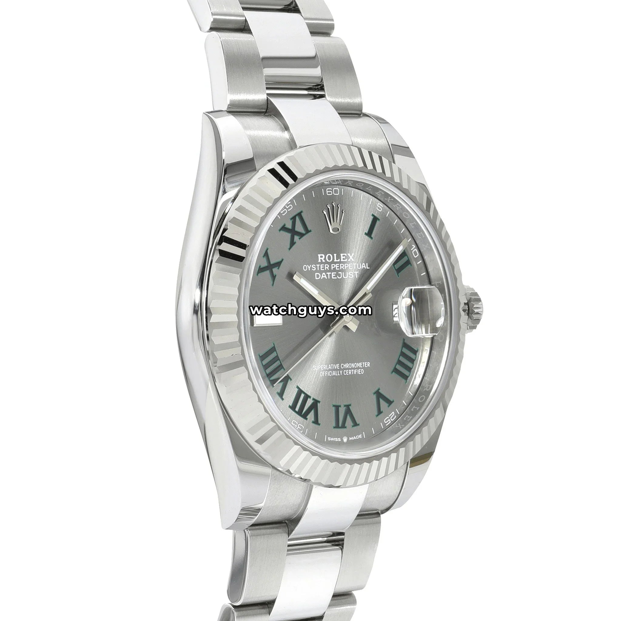 Rolex Datejust 126334 Wimbledon Stainless Steel Oyster