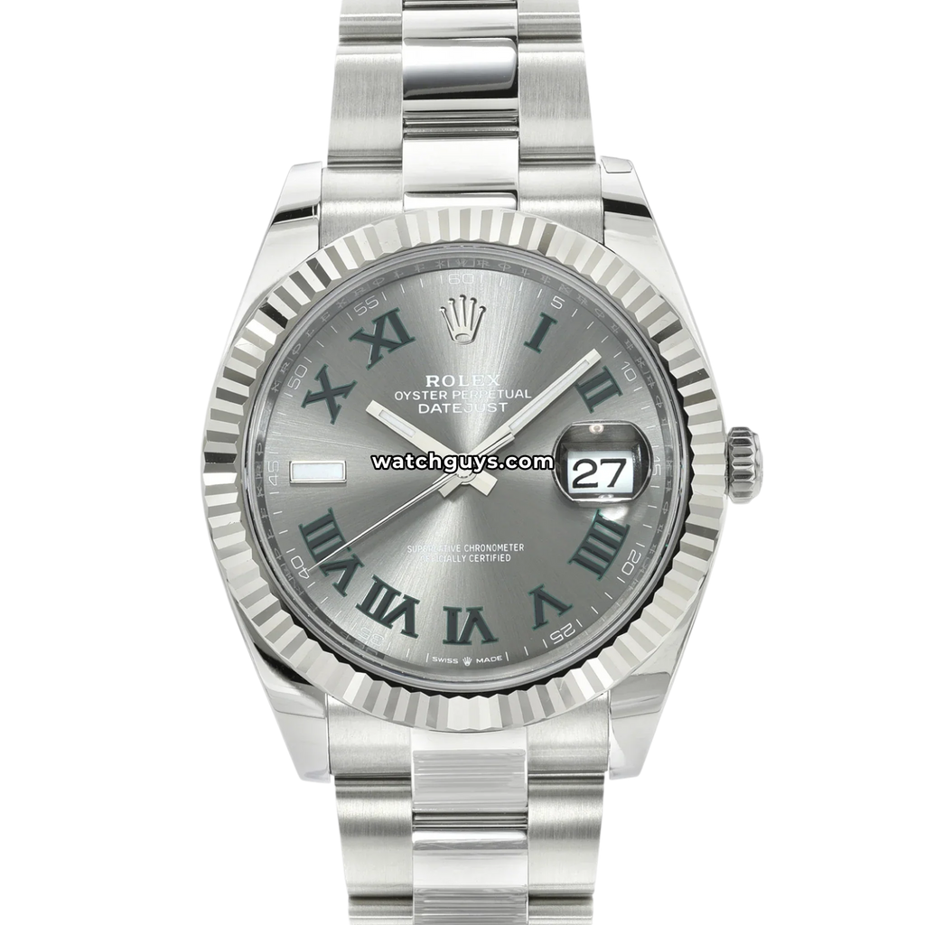 Rolex Datejust 126334 Wimbledon Stainless Steel Oyster