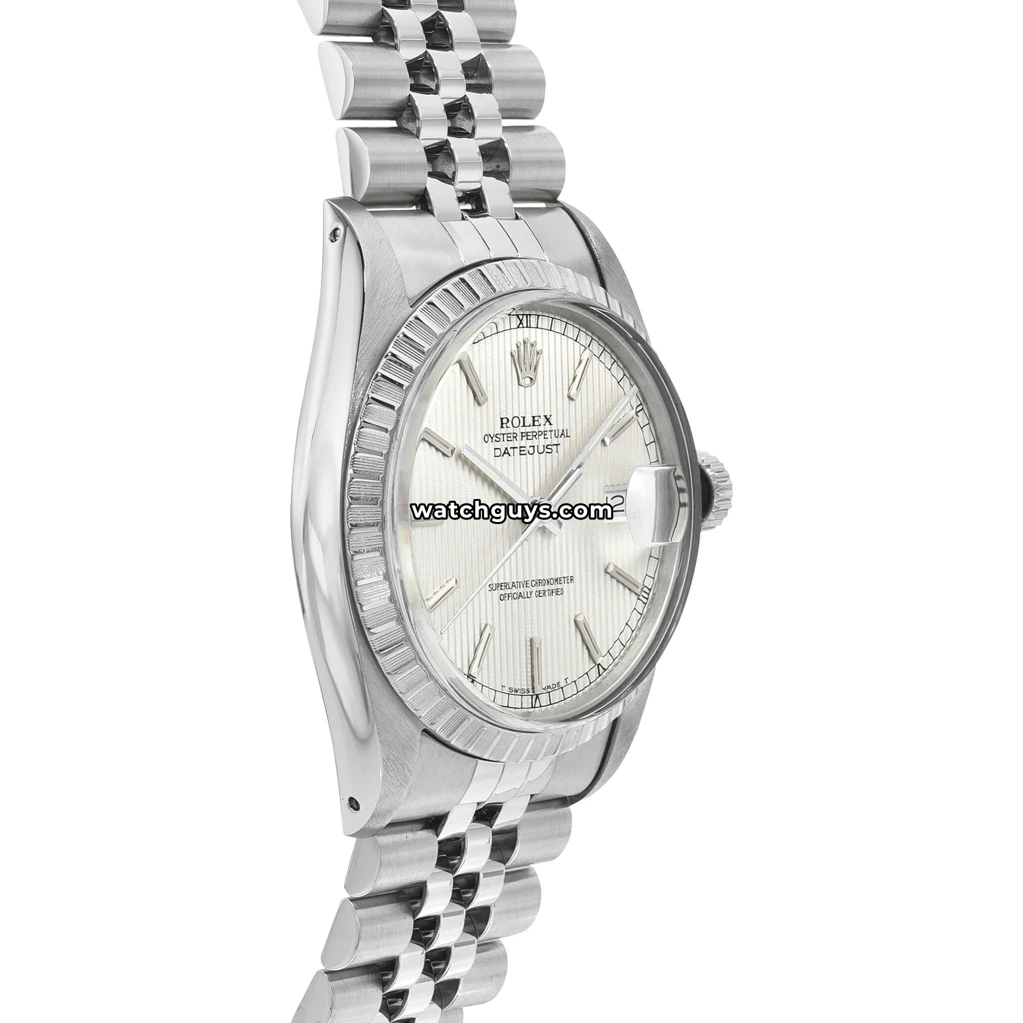 Rolex Datejust 16030 Silver Tapestry