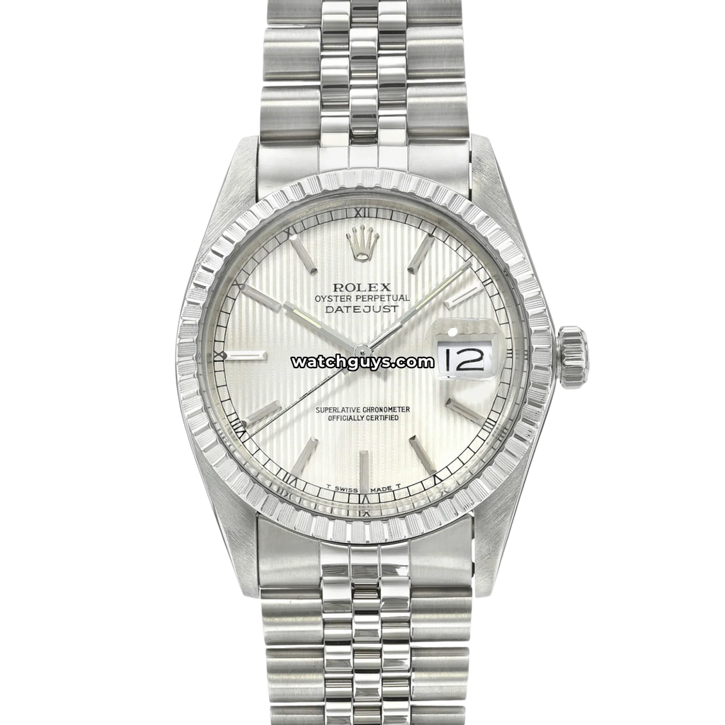 Rolex Datejust 16030 Silver Tapestry