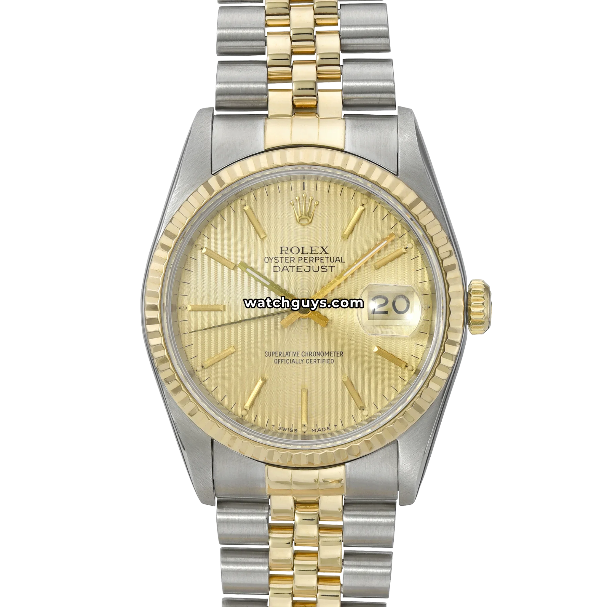 Rolex Datejust 16233 Champagne Tapestry