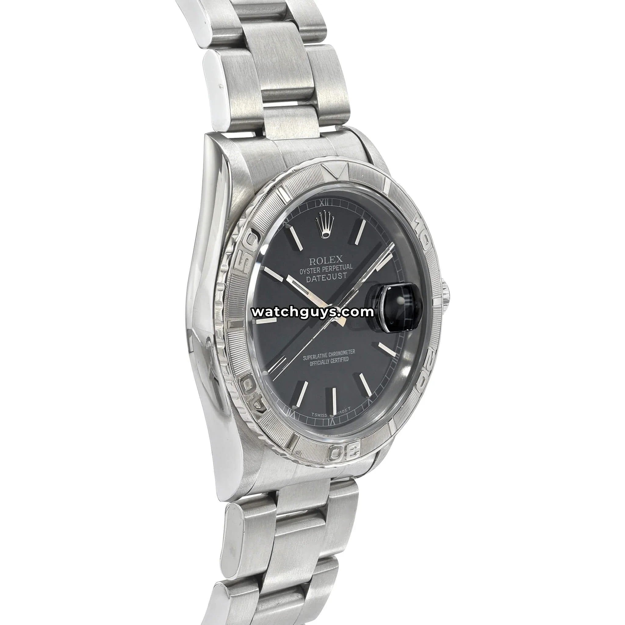 Rolex Datejust 16264 Black Turn-O-Graph