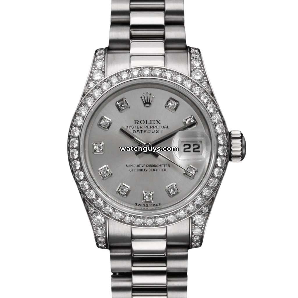 Rolex Datejust 179159 Silver Diamond President