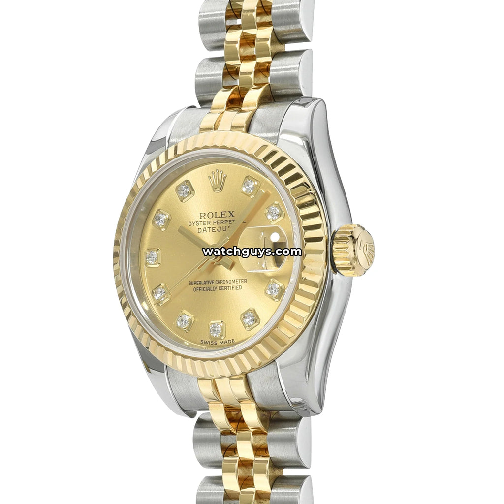 Rolex Datejust 179173 Champagne Diamond Jubilee