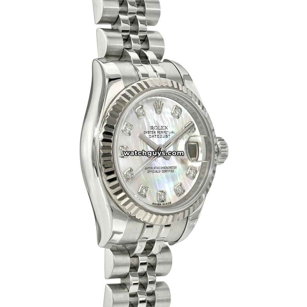 Rolex Datejust 179174 Pink Mother of Pearl Diamond