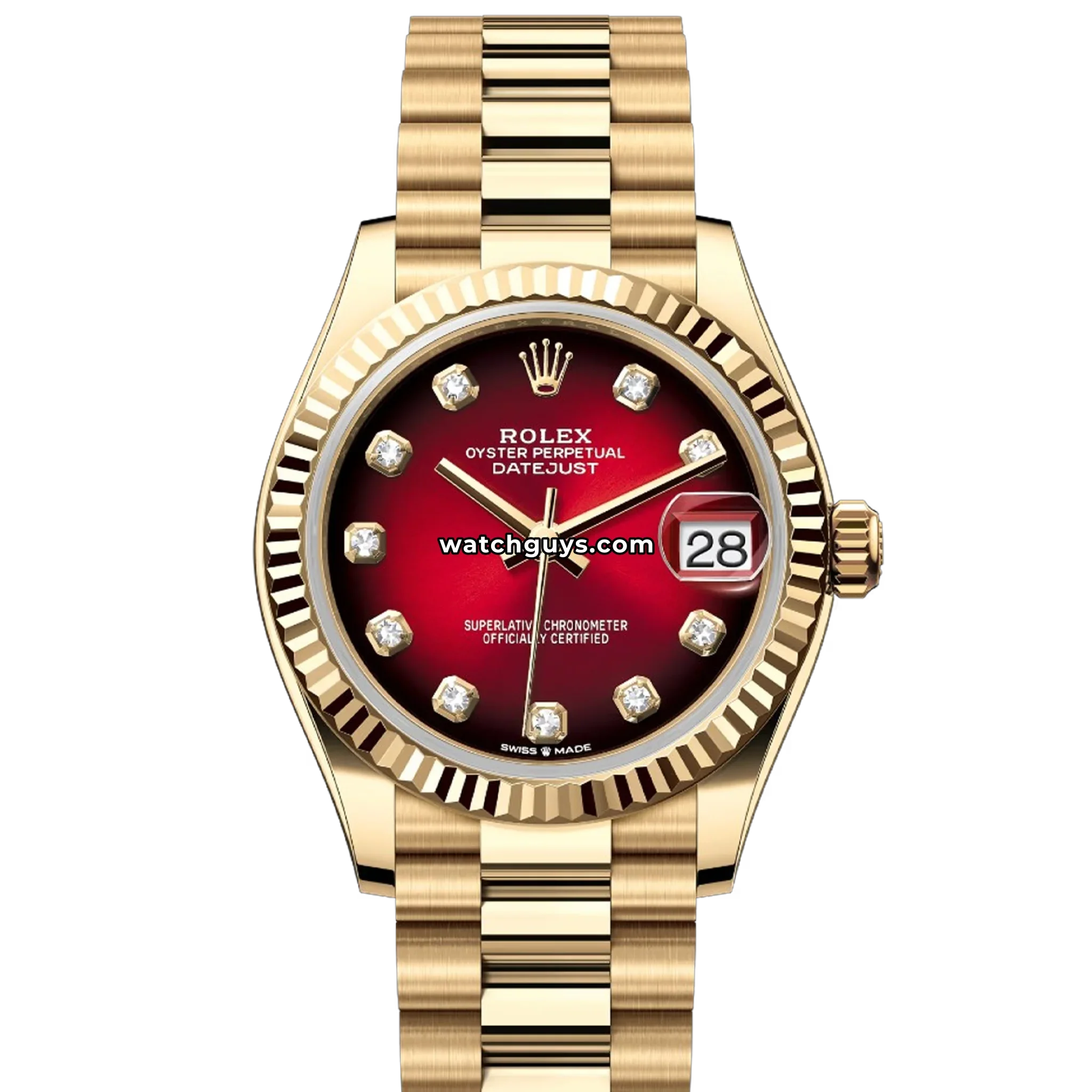 Rolex Datejust 278278 Red Ombre Diamond