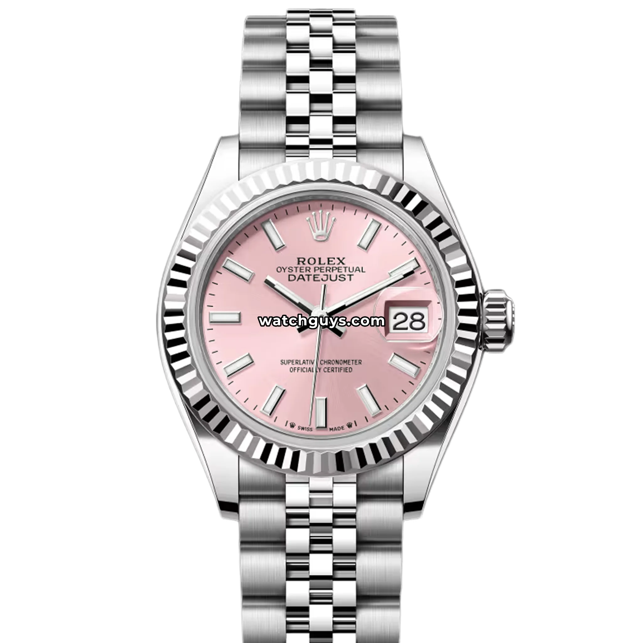 Rolex Datejust 279174 Pink Index Jubilee