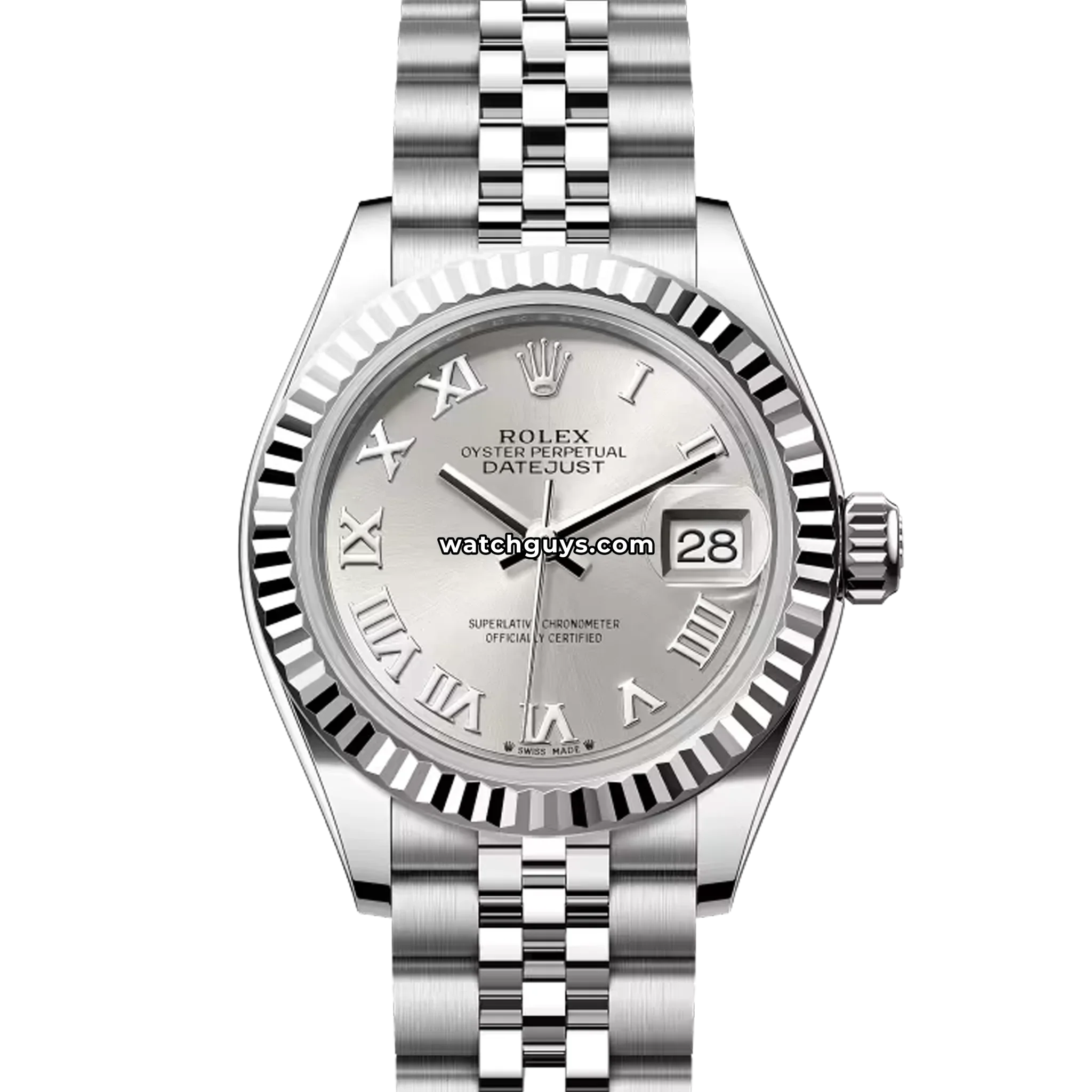 Rolex Datejust 279174 Silver Roman Jubilee