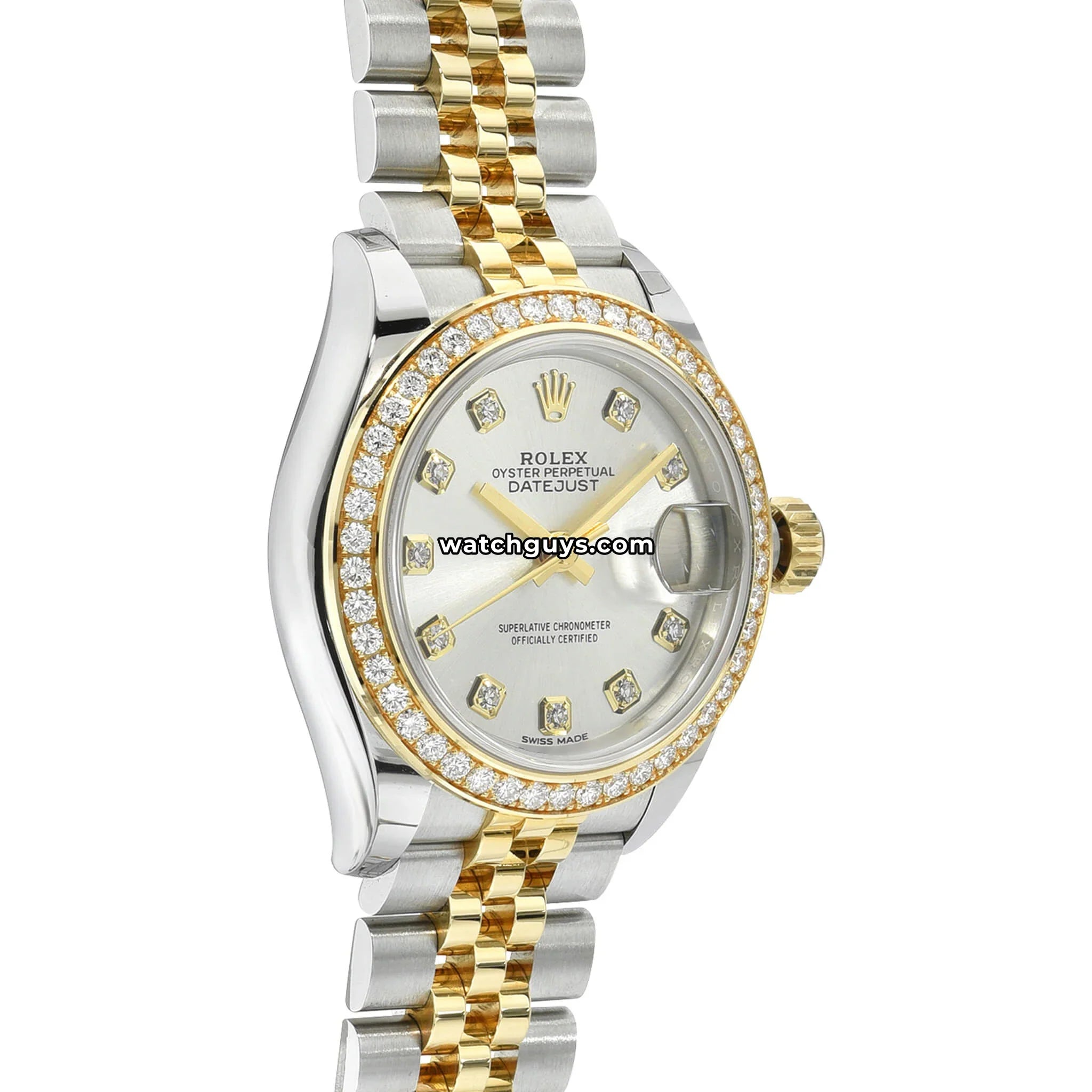 Rolex Datejust 279383RBR Silver Diamond