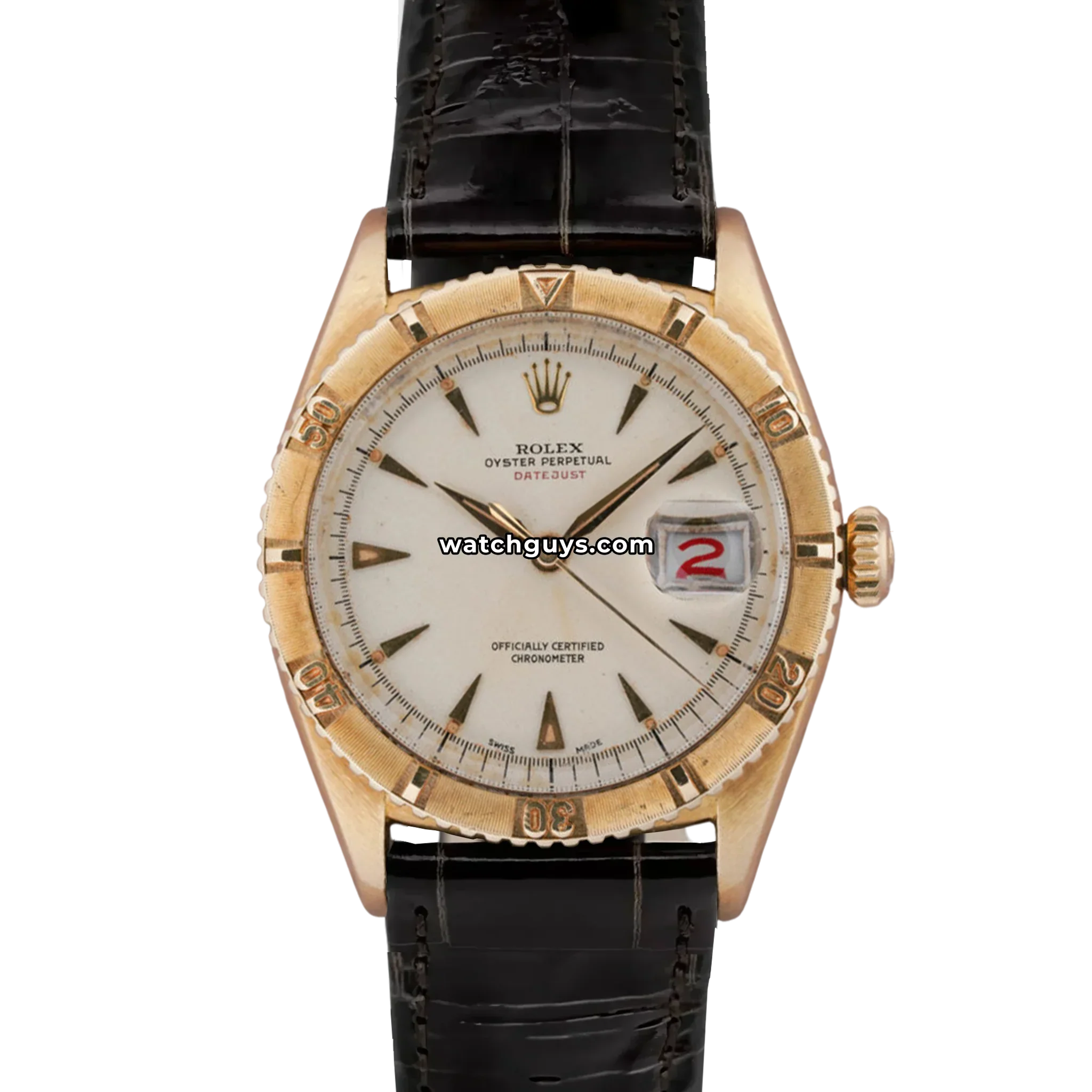Rolex Datejust 6309 White "Thunderbird"