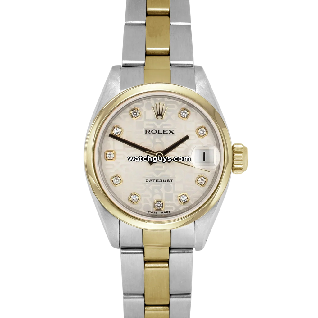 Rolex Datejust 69163 Silver Oyster Diamond